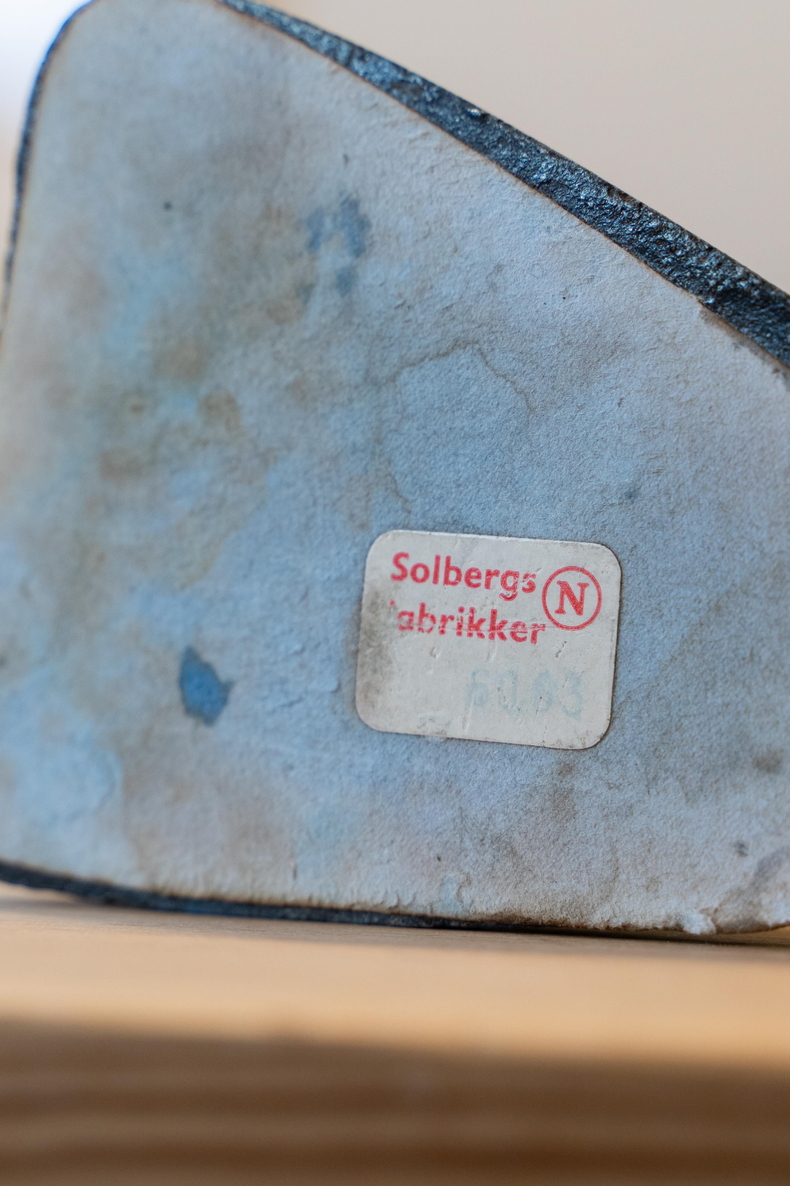 Lámpara de sobremesa de mediados de siglo, Solbergs Fabrikker, Noruega, años 50 en venta 7