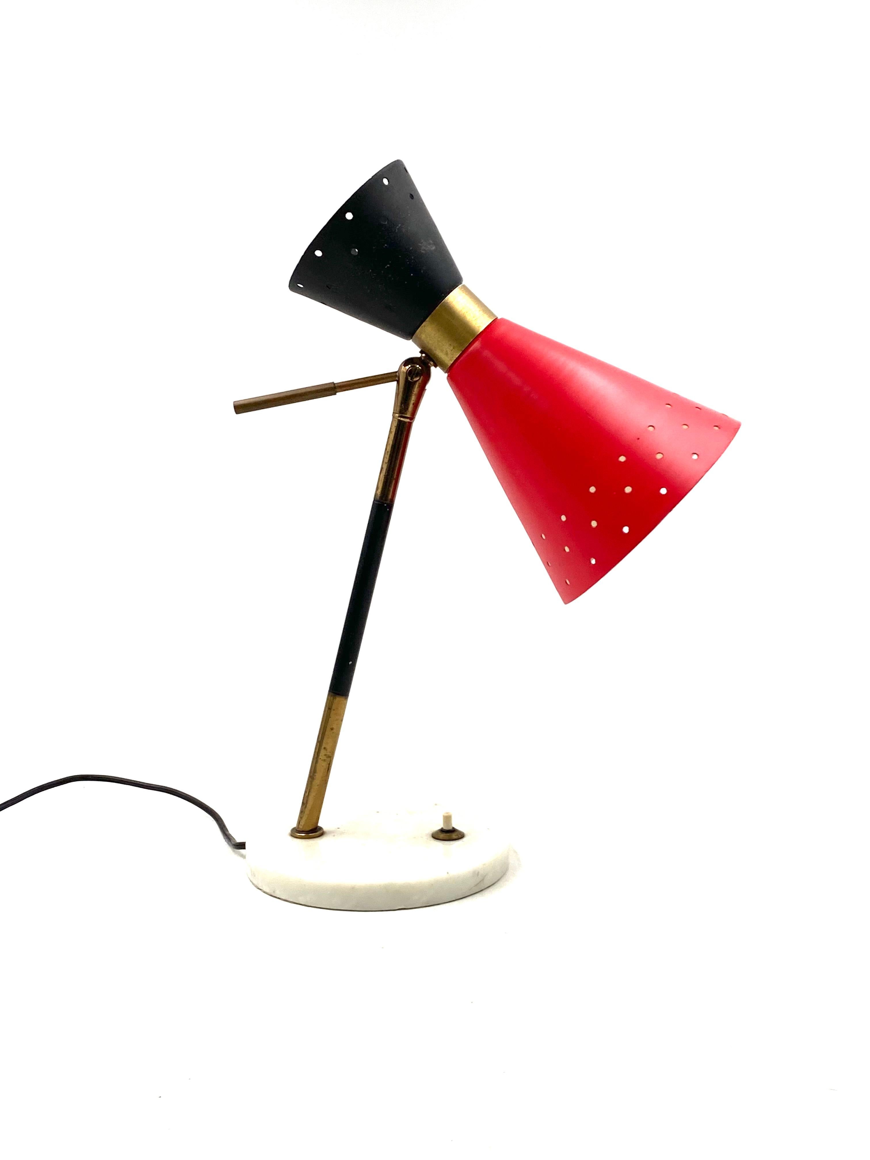 Mid-century table Lamp, Stilux Milan Italy 1960 ca. in vendita 3