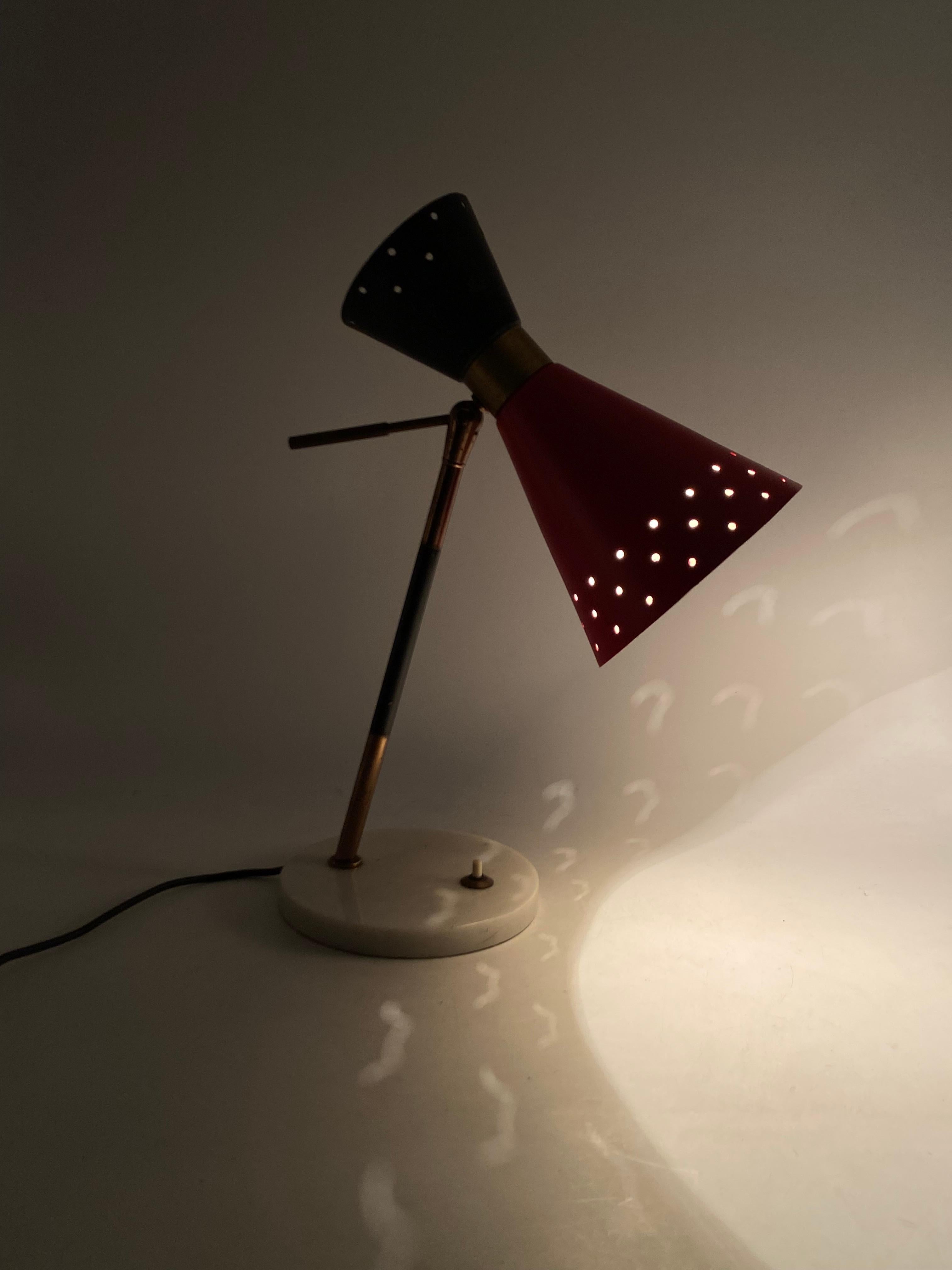 Mid-century table Lamp, Stilux Milan Italy 1960 ca. in vendita 5