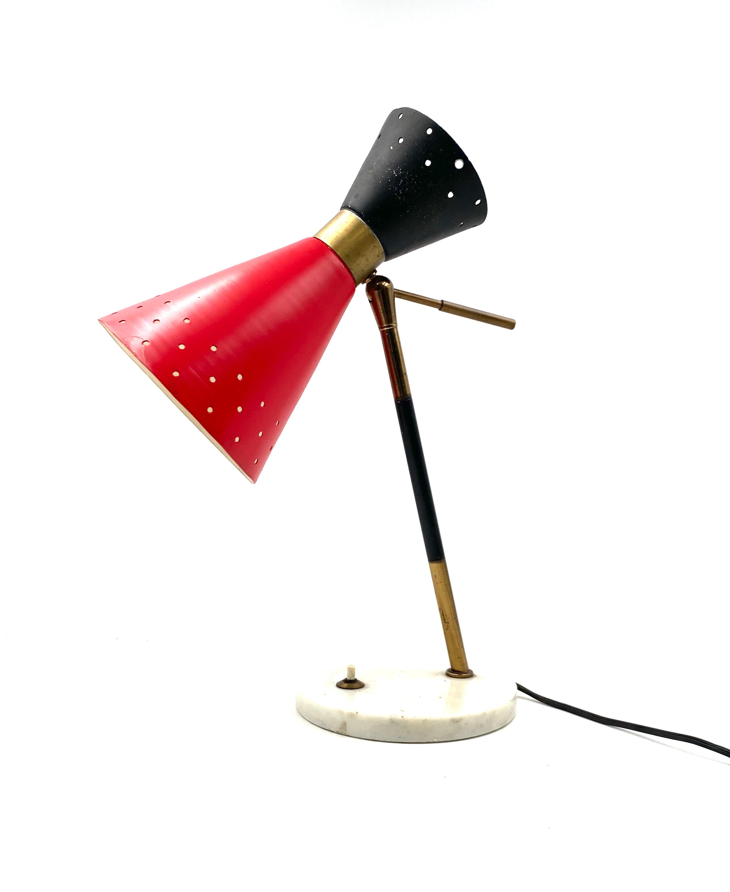 Mid-20th Century Mid-century table Lamp, Stilux Milan Italy 1960 ca. in vendita
