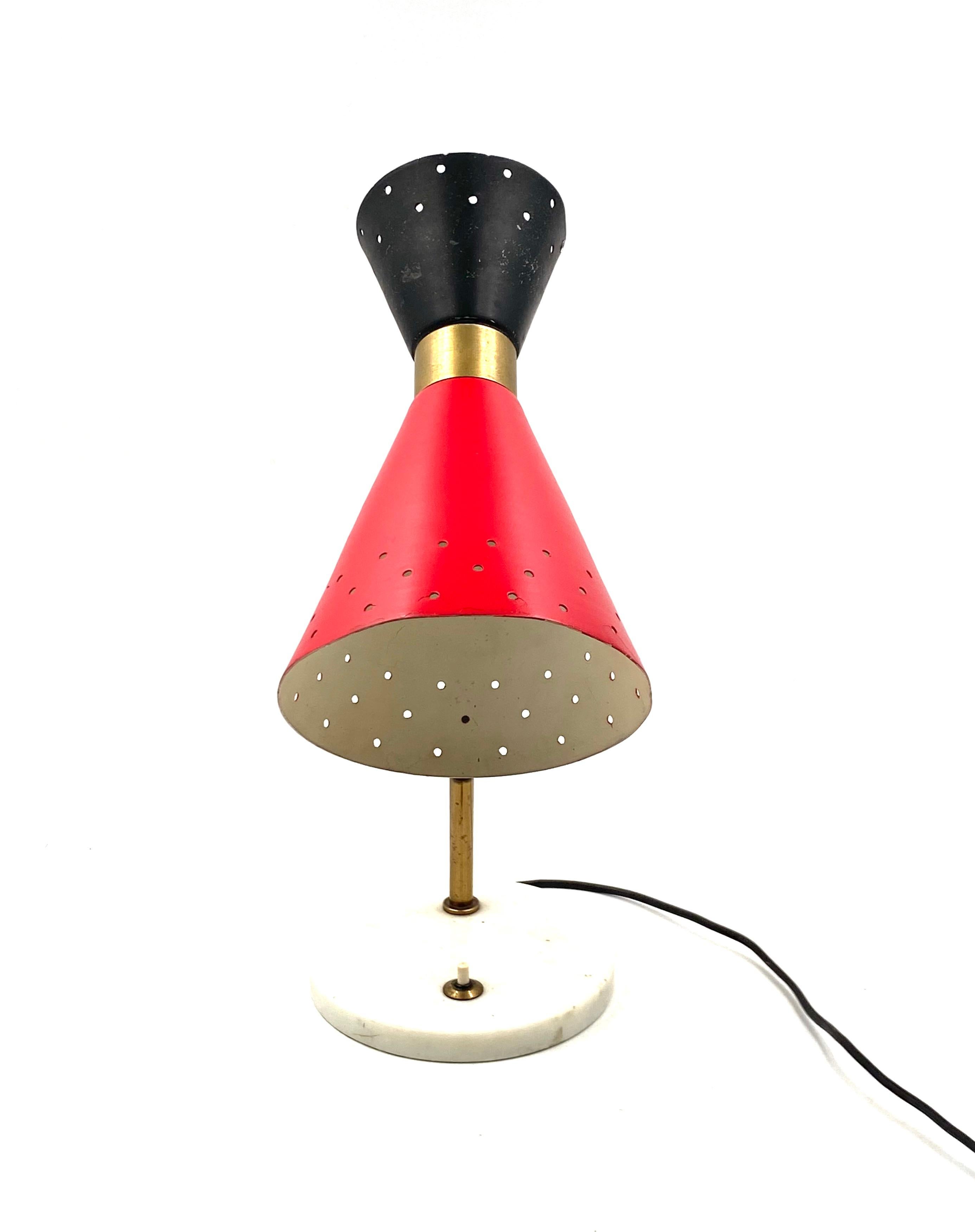 Mid-century table Lamp, Stilux Milan Italy 1960 ca. in vendita 1