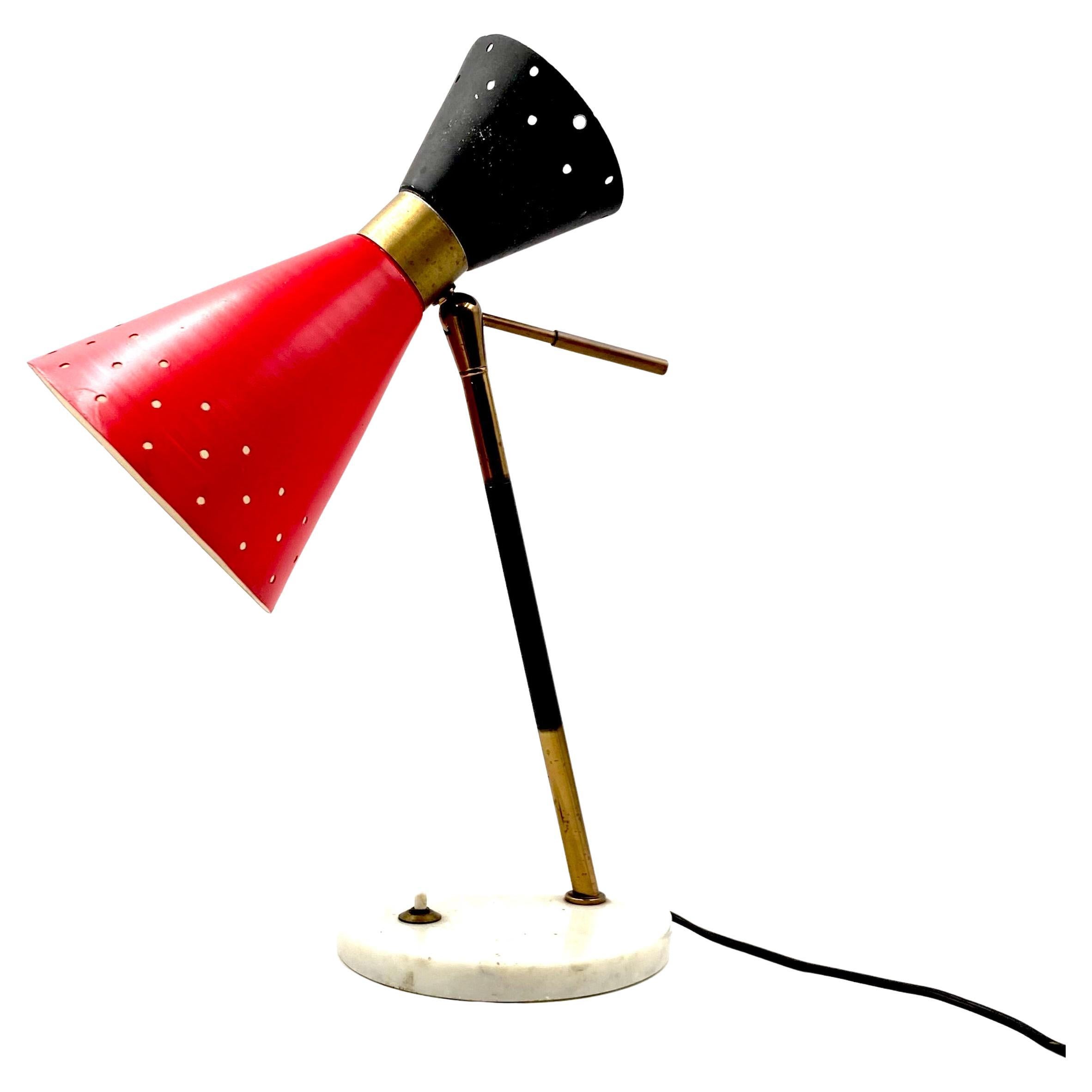Mid-century table Lamp, Stilux Milan Italy 1960 ca.