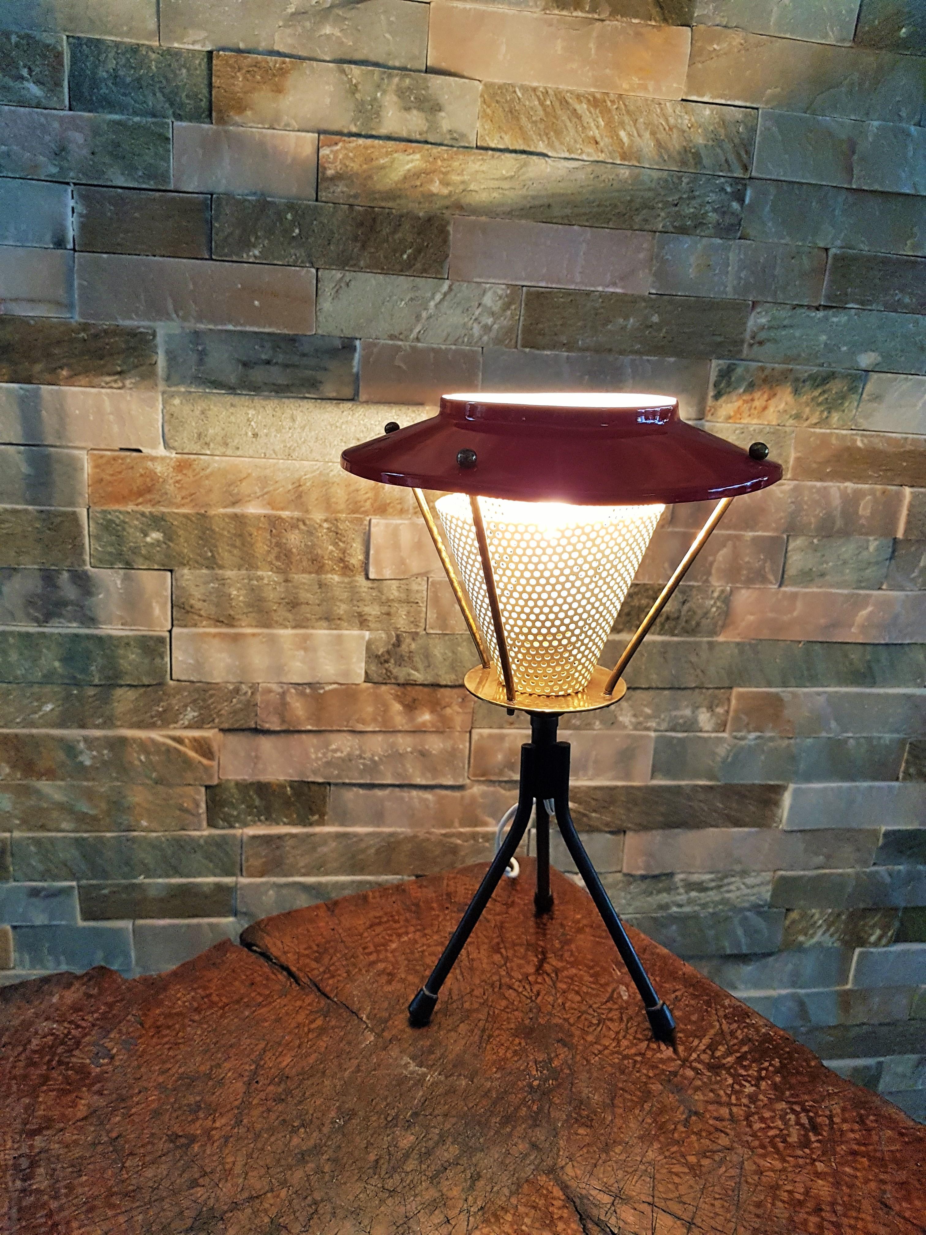 Italian Mid-Century Table Lamp Style Stilnovo Arlus, Italy 1950s For Sale