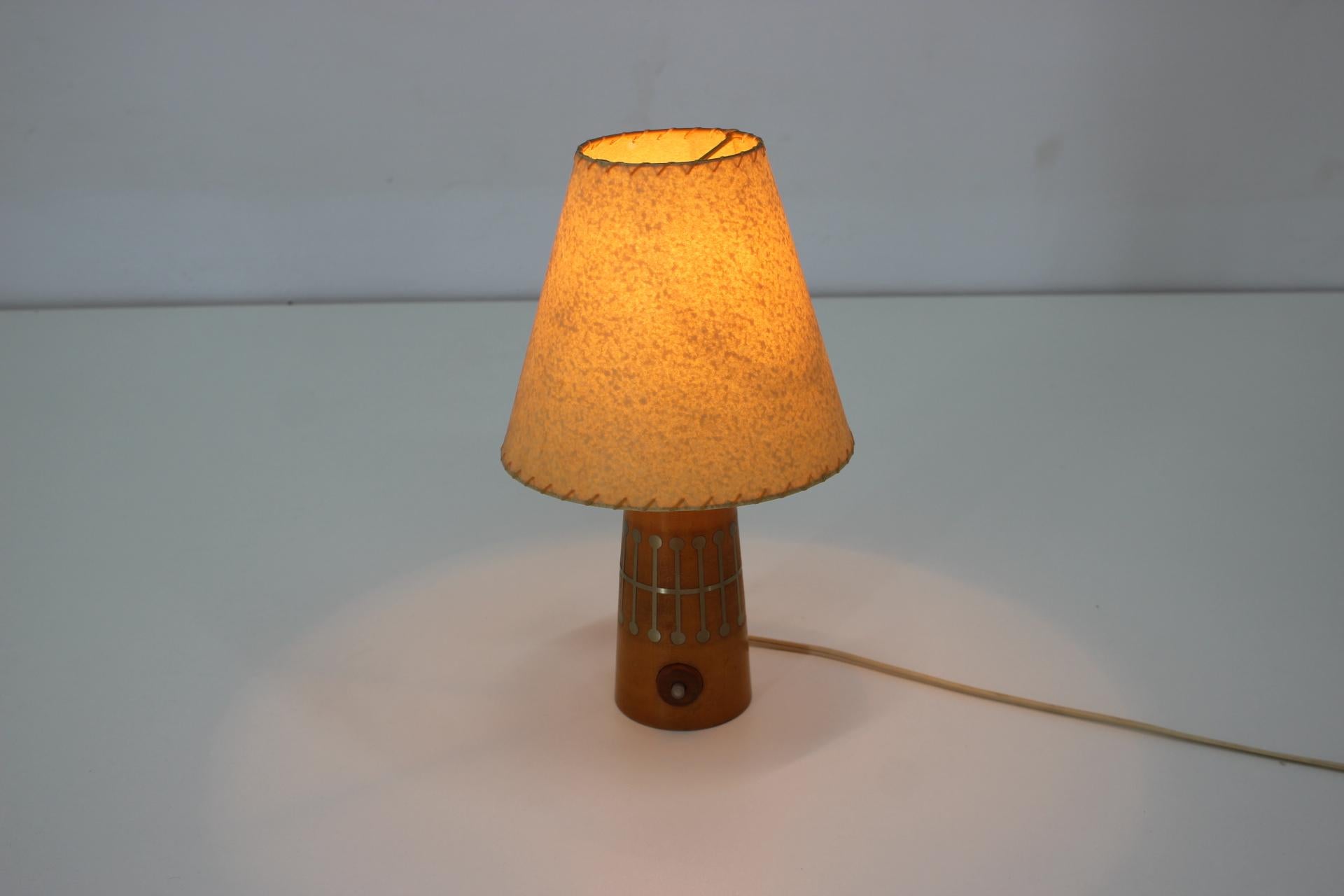Czech Midcentury Table Lamp/ Uluv, 1960s