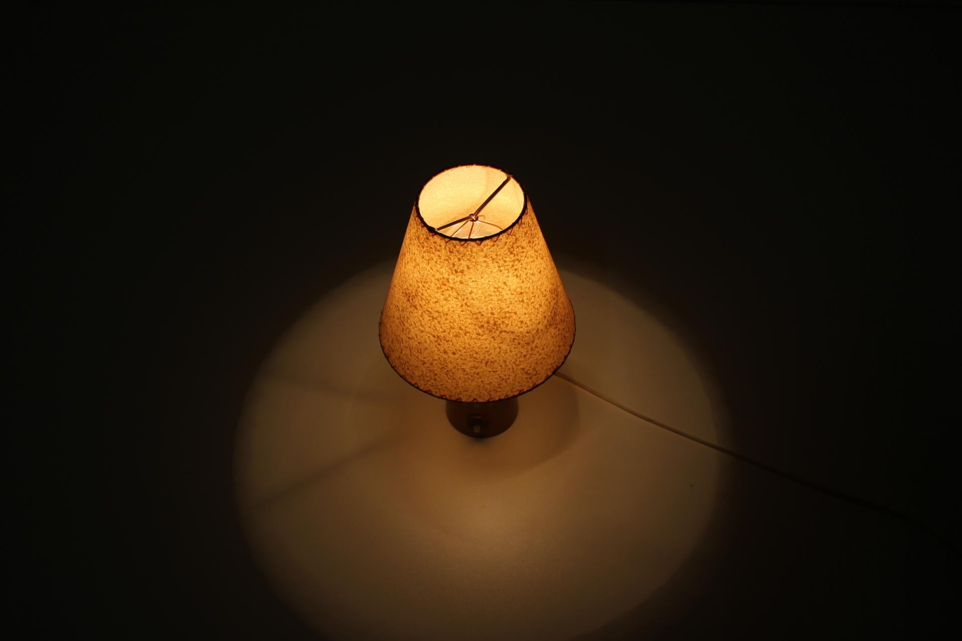Wood Midcentury Table Lamp/ Uluv, 1960s