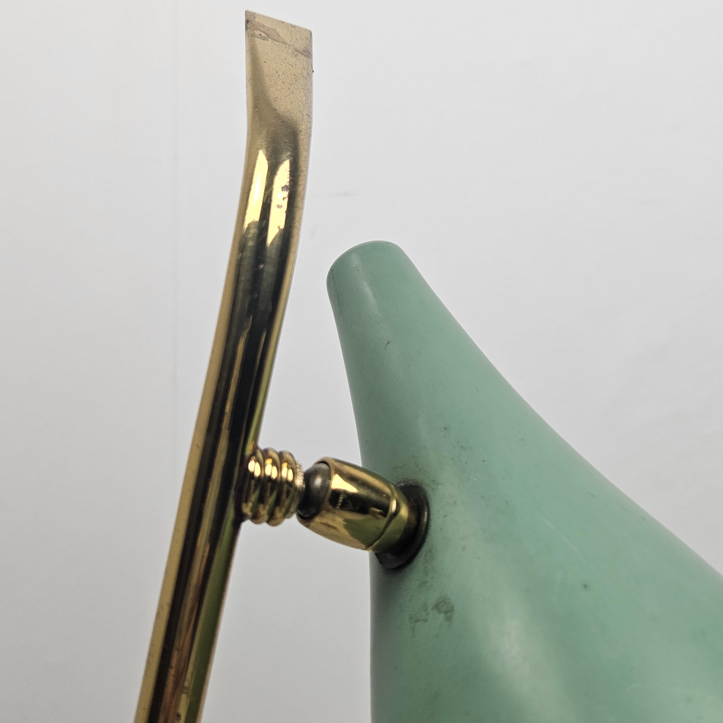 Mid Century Table Lamp With Marble Foot by Oscar Torlasco, Italy 1955 For Sale 3