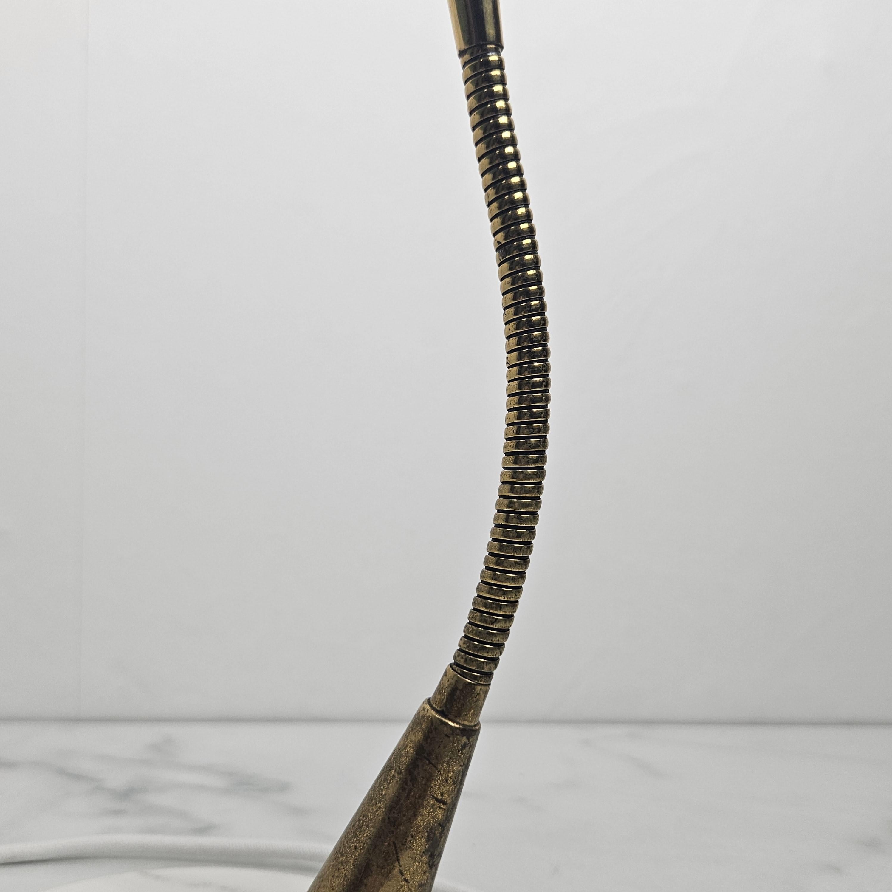 Mid Century Table Lamp With Marble Foot by Oscar Torlasco, Italy 1955 For Sale 5