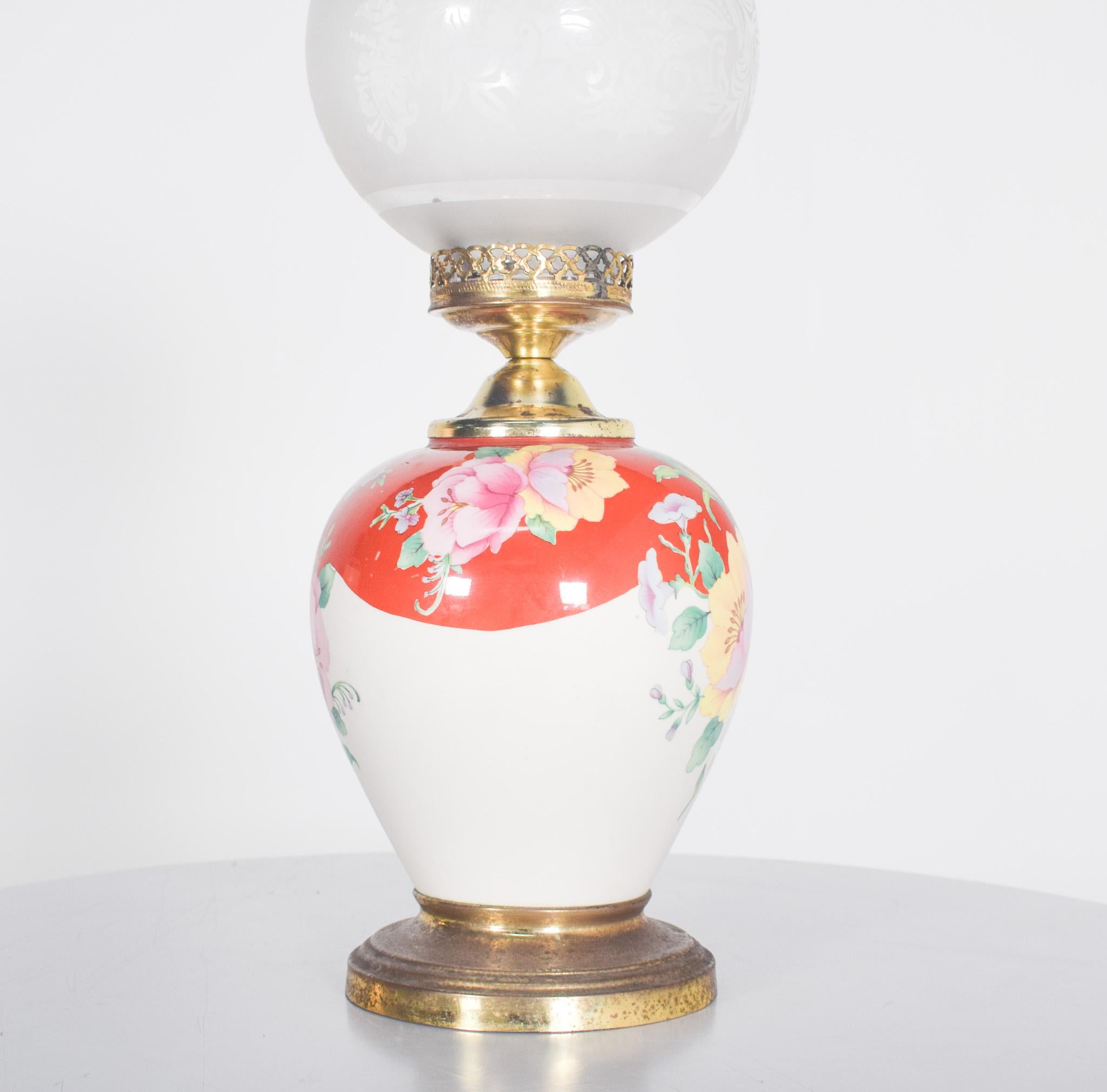 Mid-Century Modern Lampe de table du milieu du siècle en métal et céramique en vente
