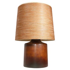 Mid-Century Table Lamp with Original Shade by Lotte & Gunnar Bostlund