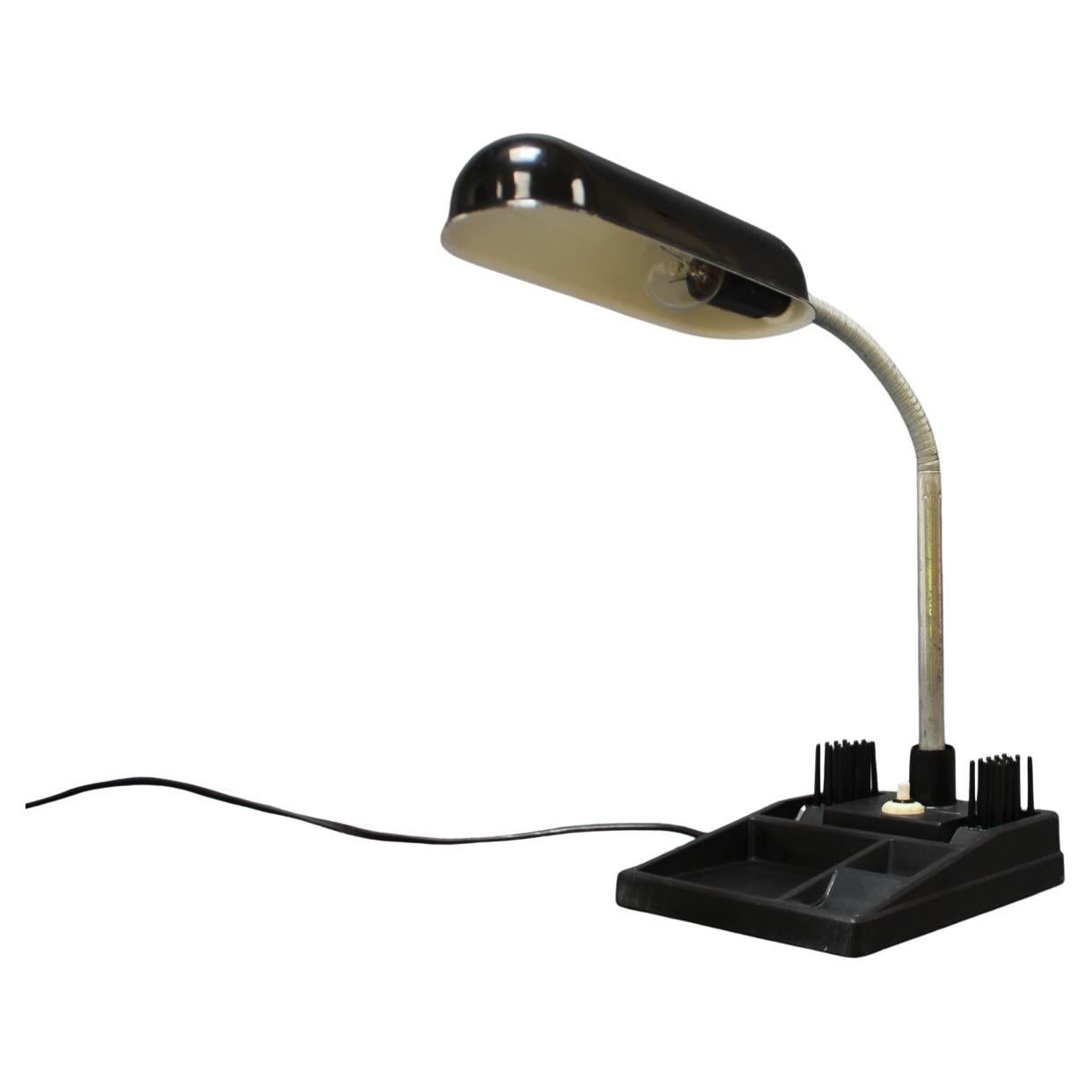 Mid-Century Tischlampe mit Bleistiftständer, 1960er Jahre