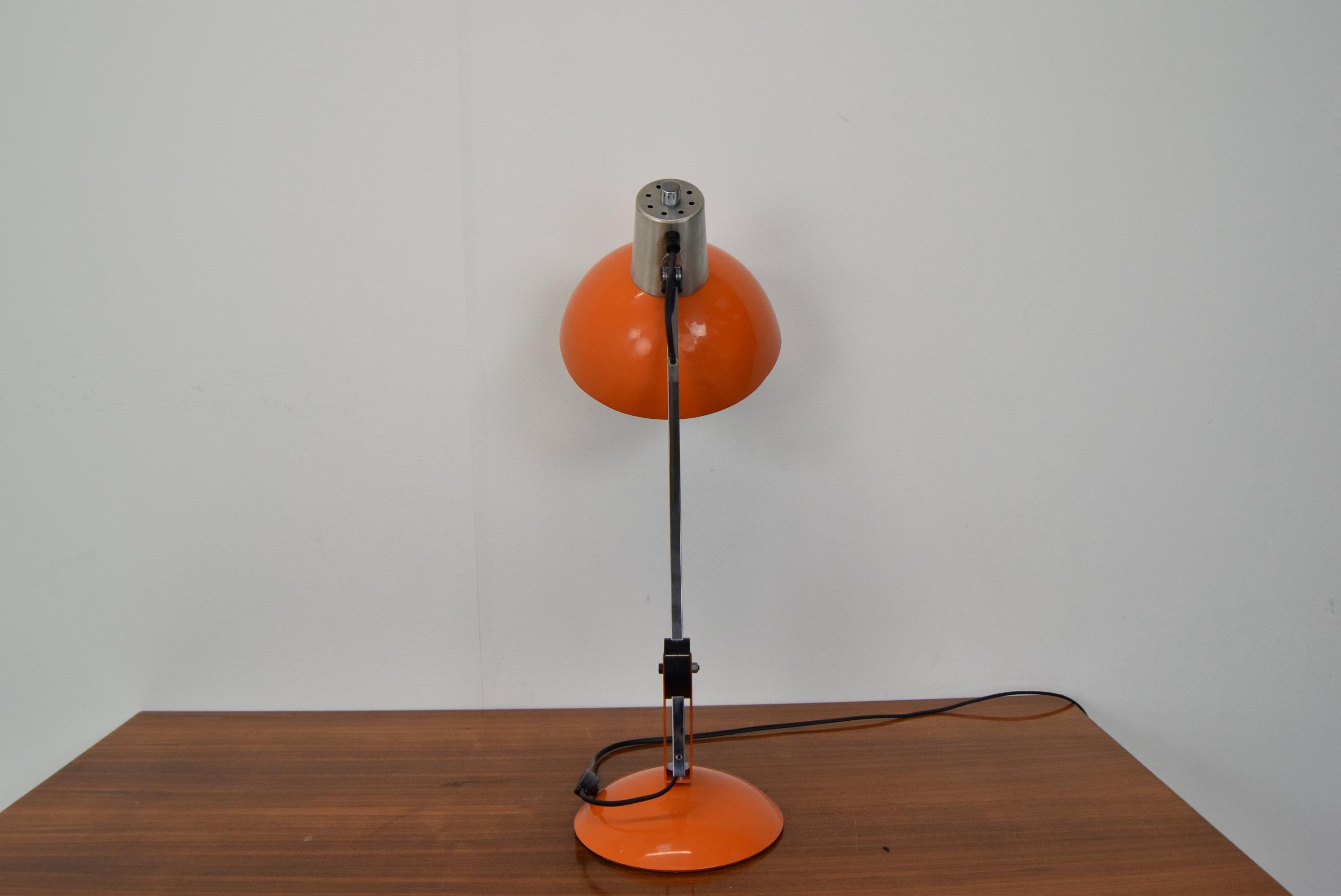 Metal Mid century Table lamp, 1970's.