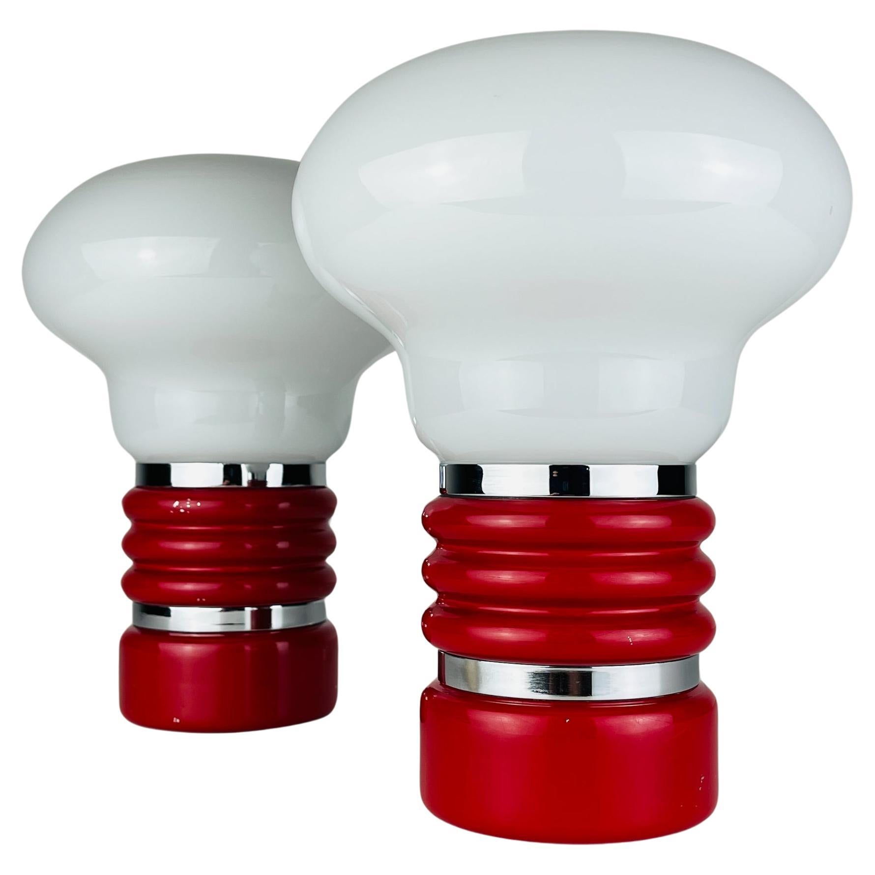 Lampade da tavolo di metà secolo Bulb di Enrico Tronconi, Italia 1970, Set di 2