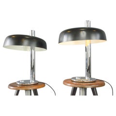 Mid Century Table Lamps By Hillebrand Circa 1970s