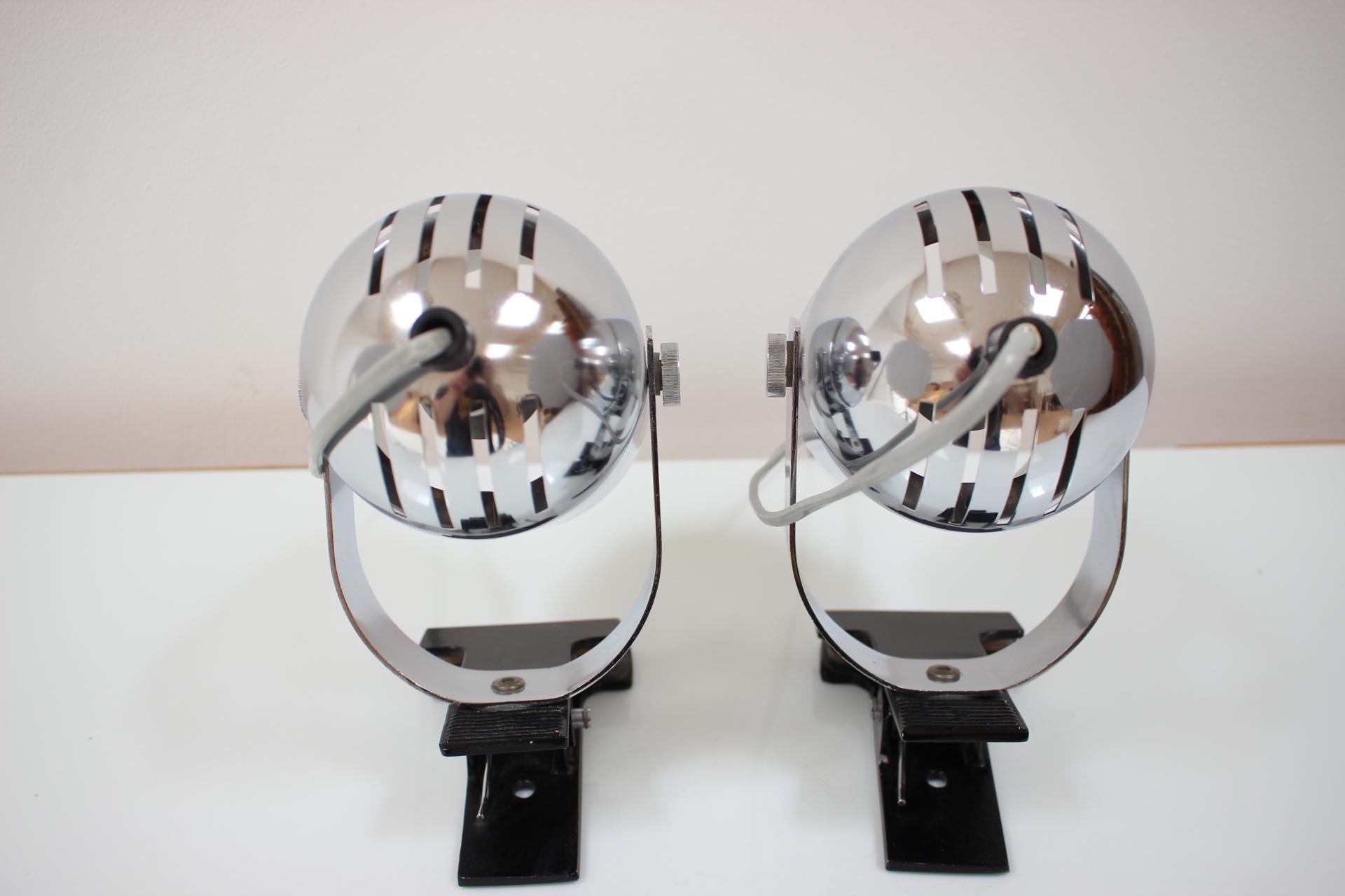 Mid-Century Table Lamps Designed by Stanislav Indra, 1970's In Good Condition For Sale In Praha, CZ