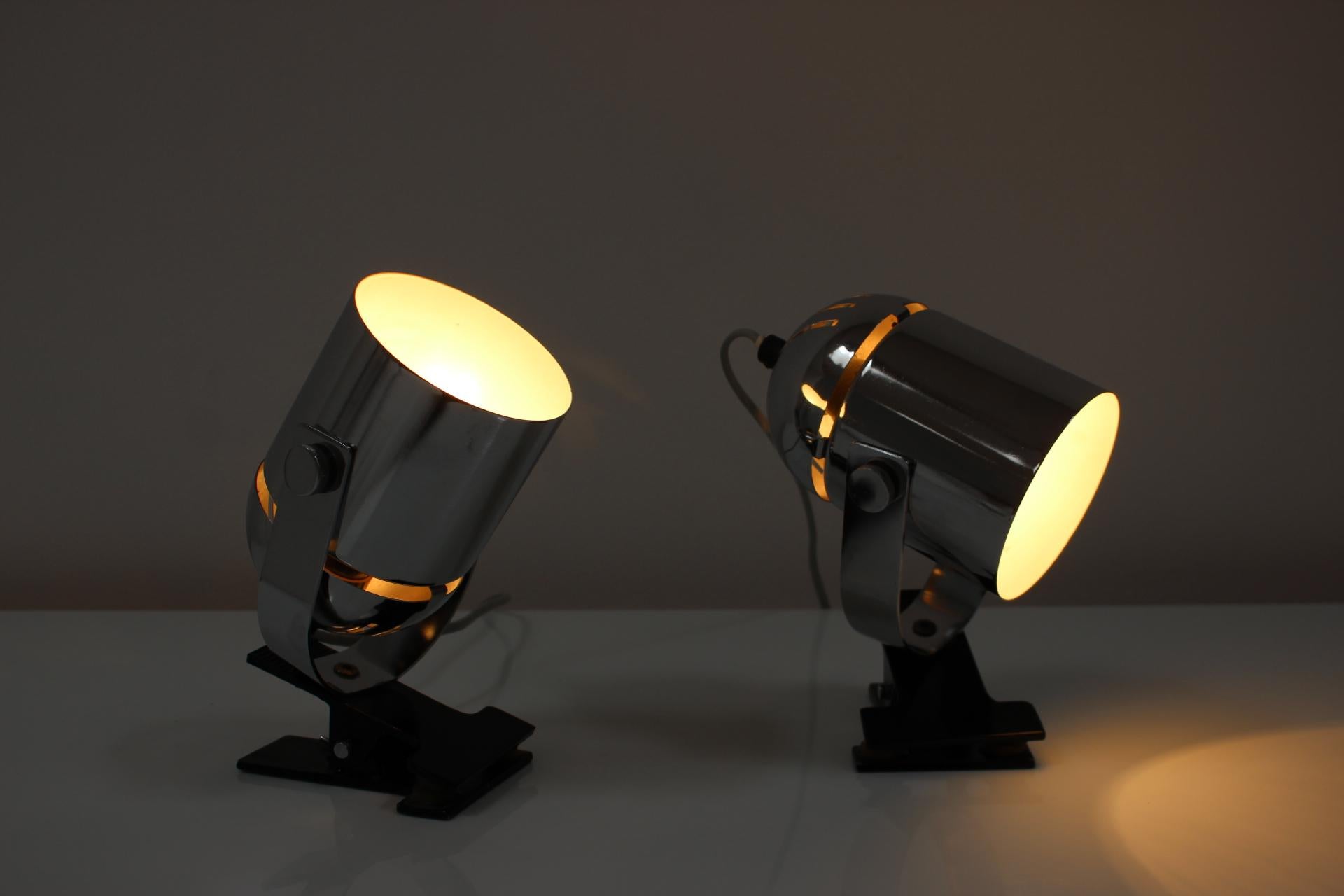 Mid-Century Table Lamps Designed by Stanislav Indra, 1970's For Sale 1