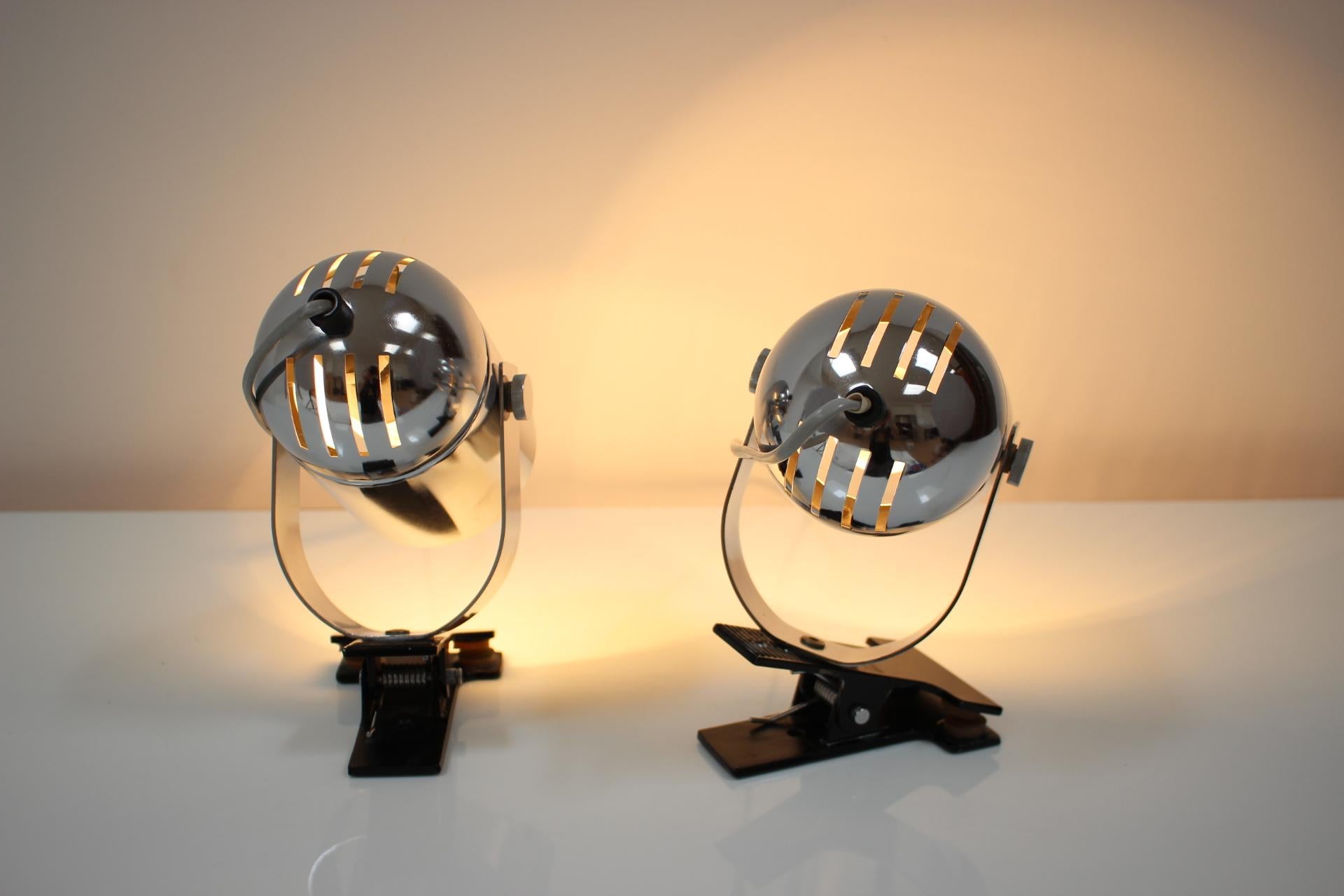 Mid-Century Table Lamps Designed by Stanislav Indra, 1970's For Sale 2