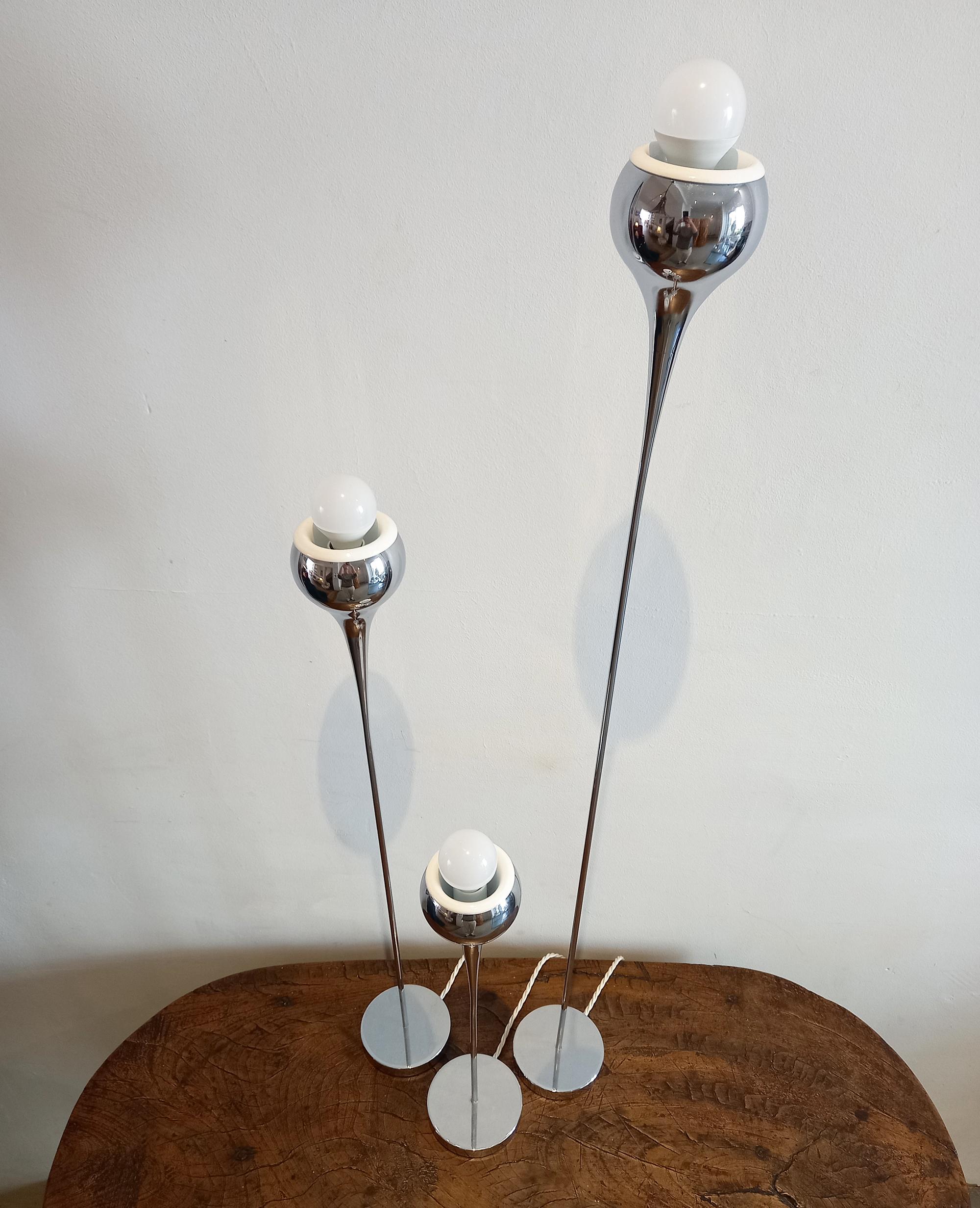Mid-Century Table Lamps / Floor Lamps Att. Angelo Brotto, Set of 3 For Sale 4