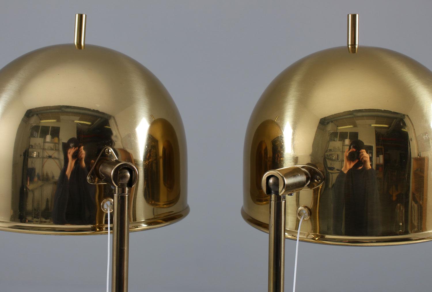 Mid-Century Modern Midcentury Table Lamps in Brass by Eje Ahlgren for Bergboms, Sweden