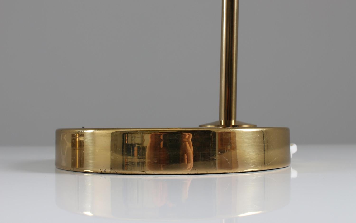 Midcentury Table Lamps in Brass by Eje Ahlgren for Bergboms, Sweden In Good Condition In Karlstad, SE