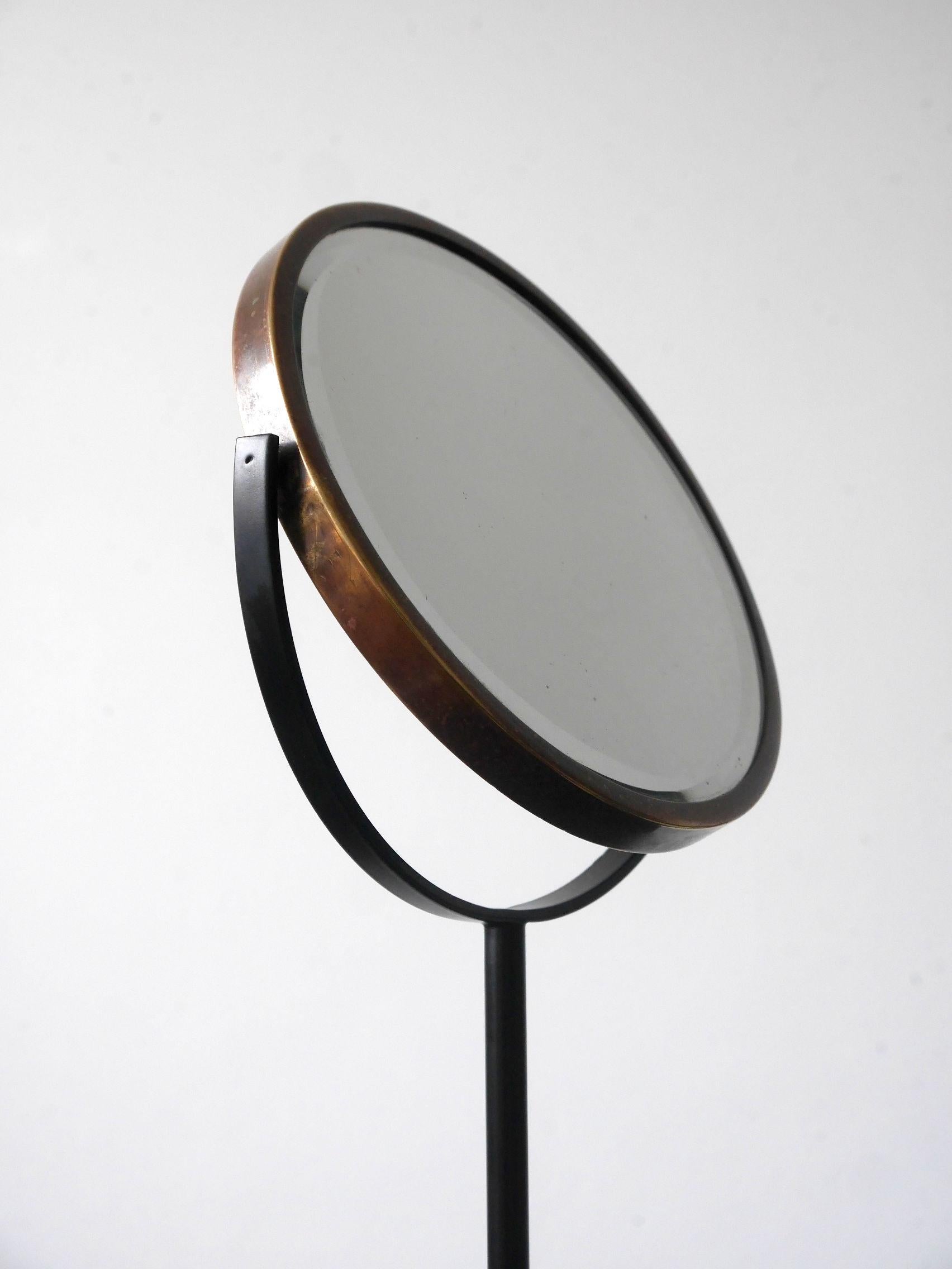 Brass Midcentury Table Mirror by Peter Cuddon, England