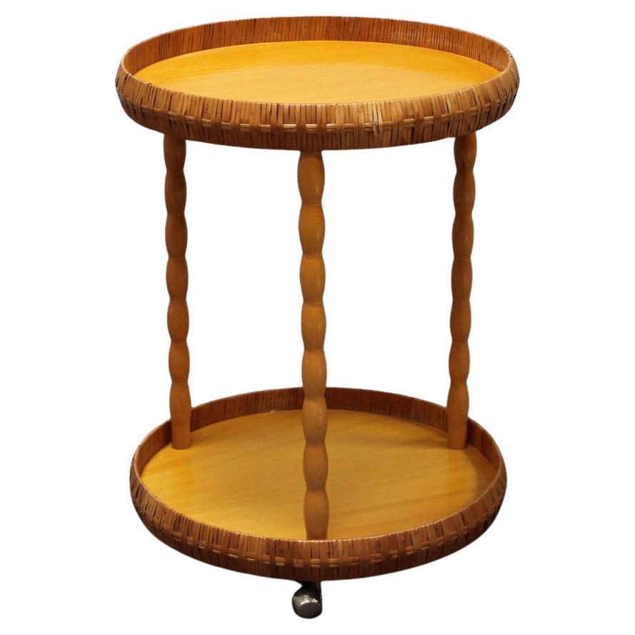Mid-Century Table on Wheels, 1970s, Czechoslovakia