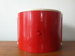 Mid Century Table Toiletries Box with Mirror, Italy, 1970s