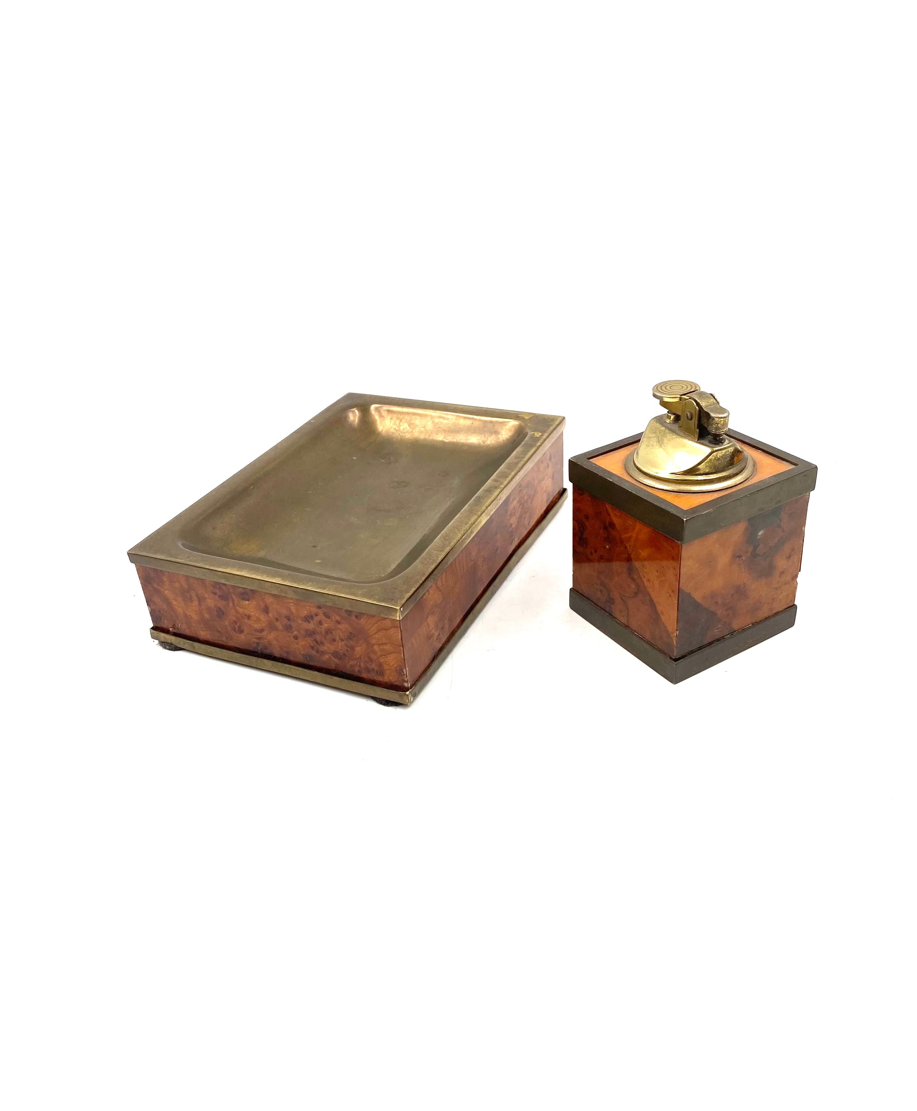Mid-century Table top smoking set, ashtray and table lighter, Italy 1950s For Sale 8