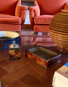 Mid-century Table top smoking set, ashtray and table lighter, Italy 1950s
