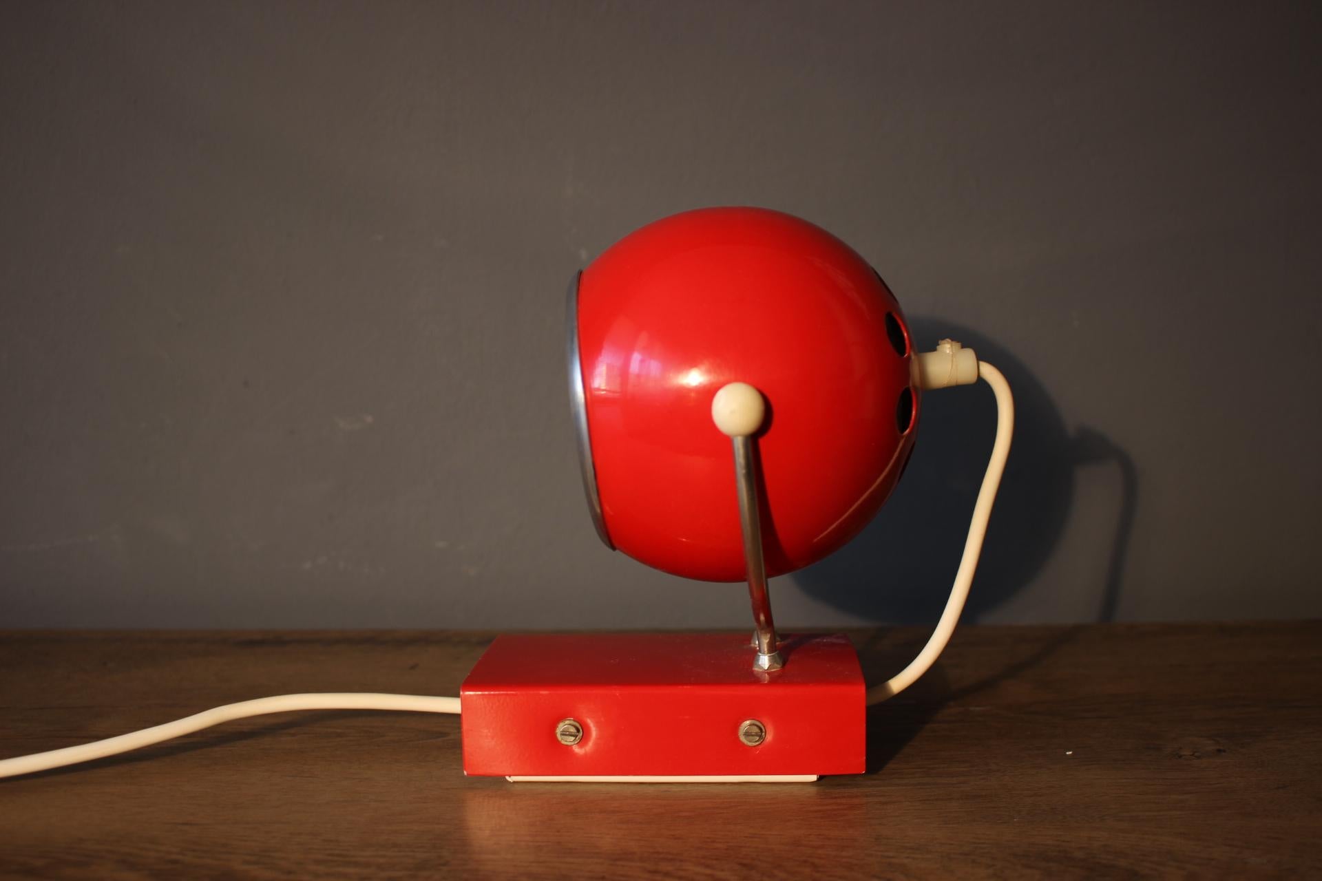 Czech Mid-Century Table/Wall Lamp, Space Age, 1970s For Sale