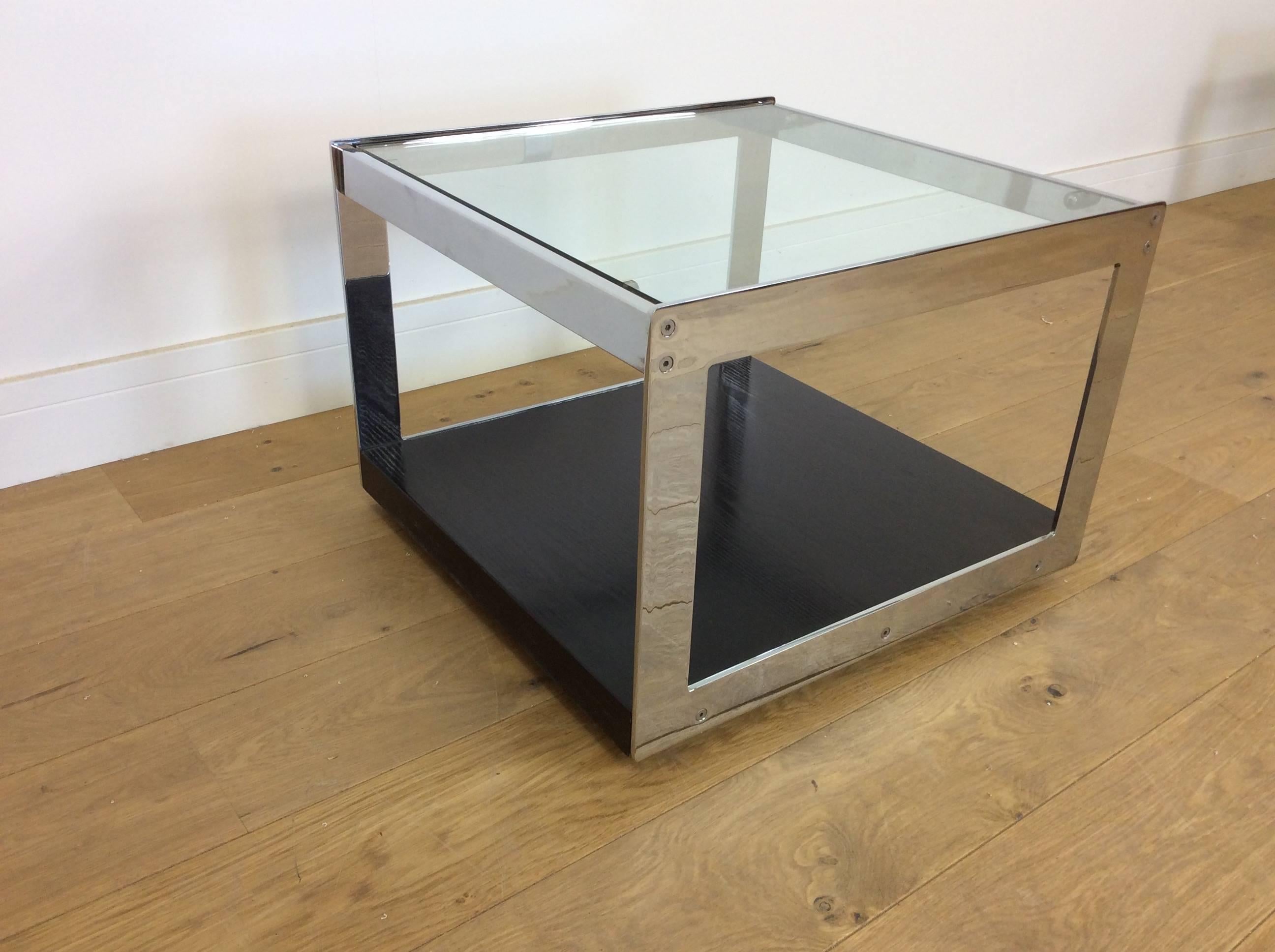 Chrome Midcentury Tables by Merrow Associates For Sale