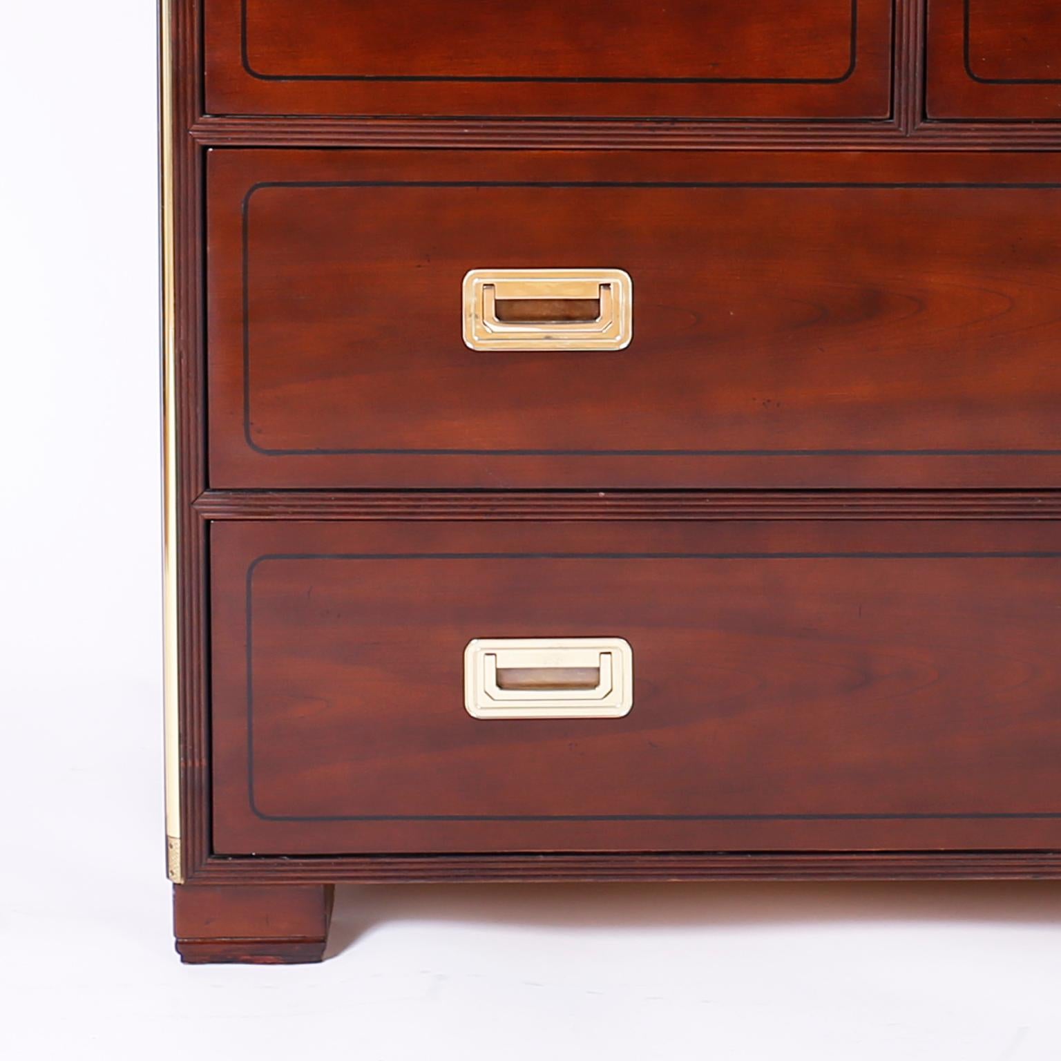 Midcentury Tall Campaign Chest 2