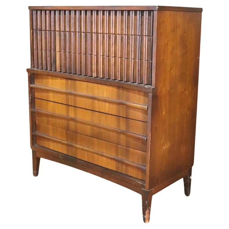Mid-Century Tall Chest by Bassett For Sale at 1stDibs Mid-Century Tall Chest by Bassett For Sale at 1stDibs