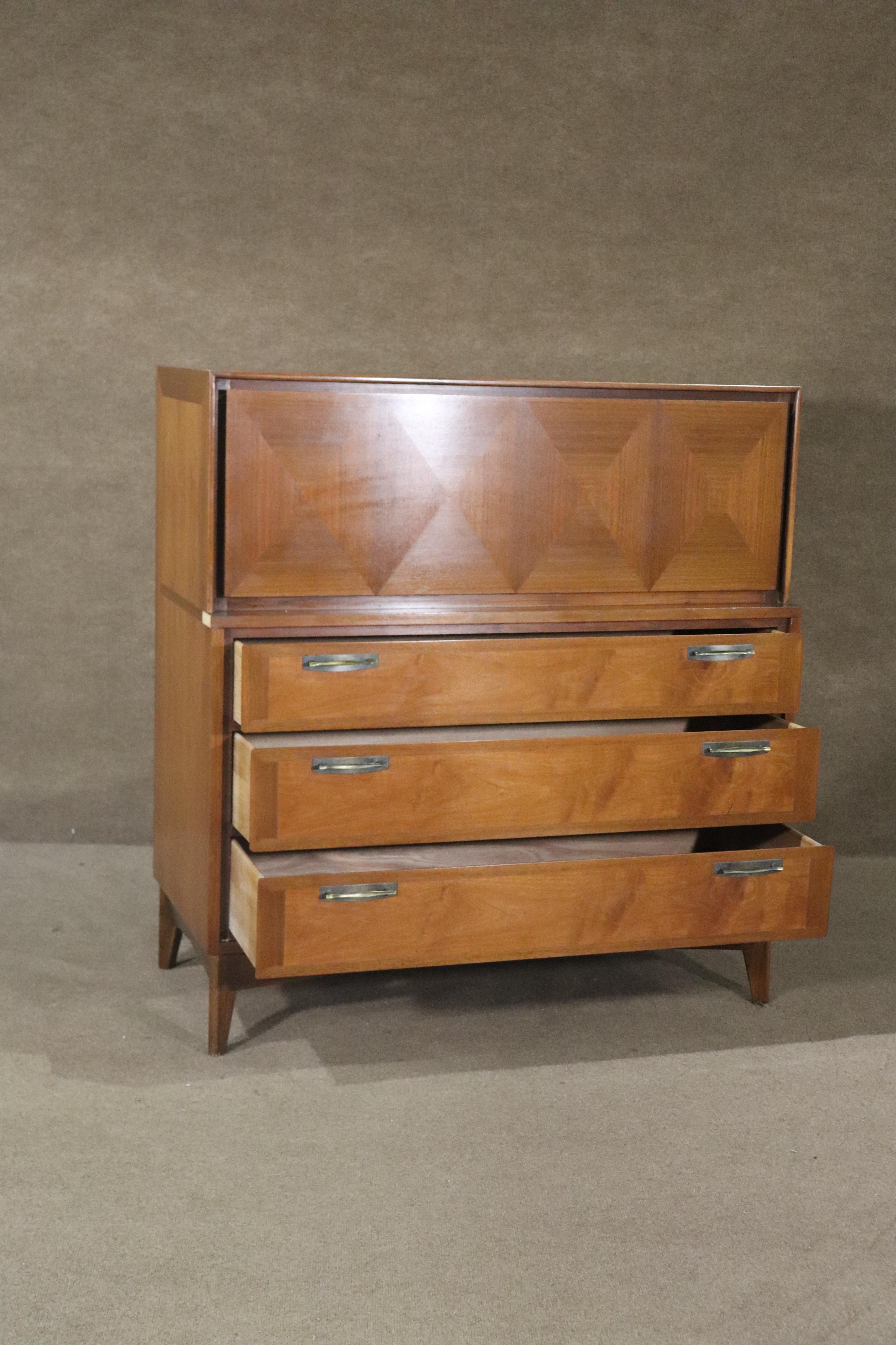 Mid-Century Tall Chest by Red Lion Furniture For Sale 6