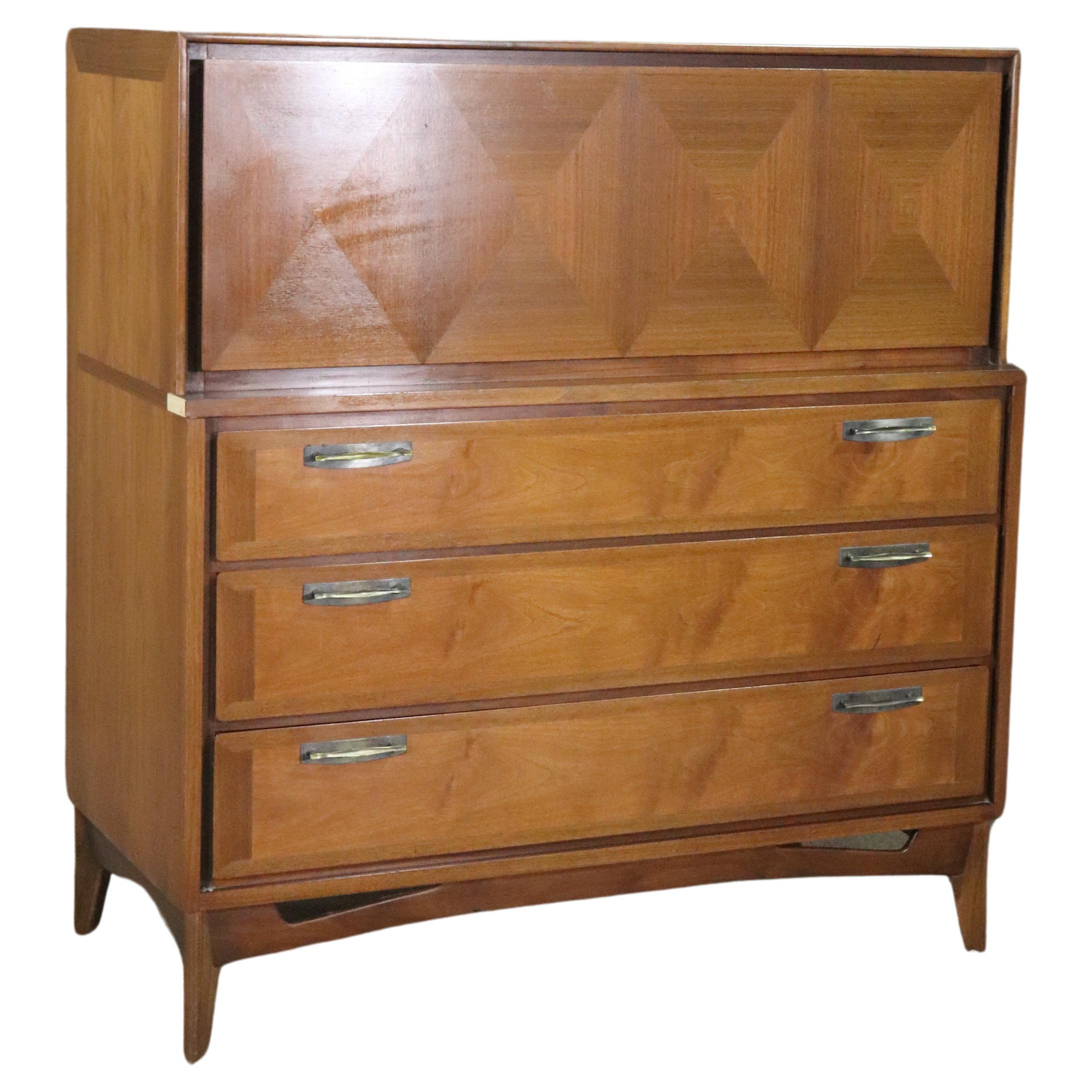 Mid-Century Tall Chest by Red Lion Furniture