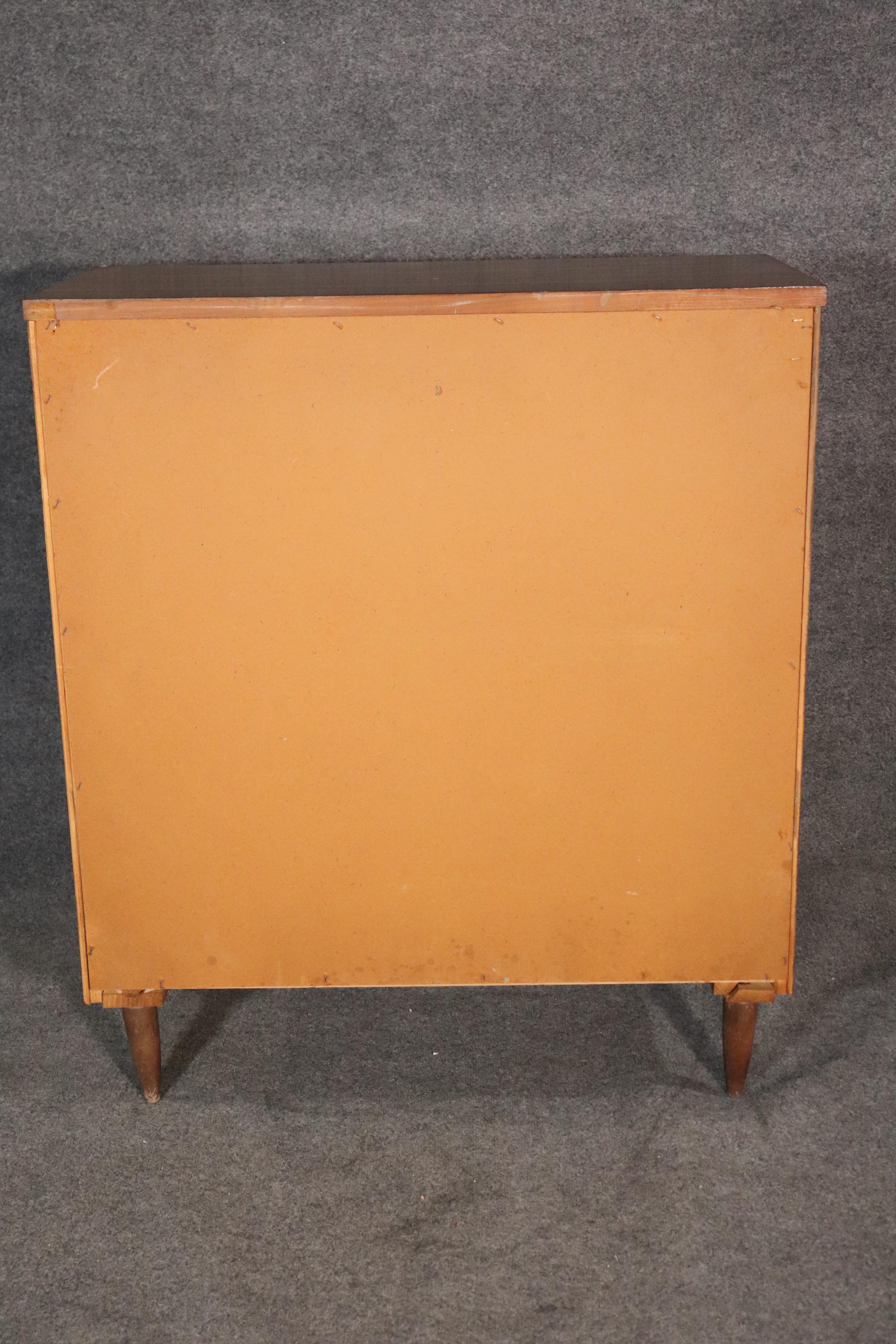 Mid-Century Tall Chest of Drawers In Good Condition For Sale In Brooklyn, NY