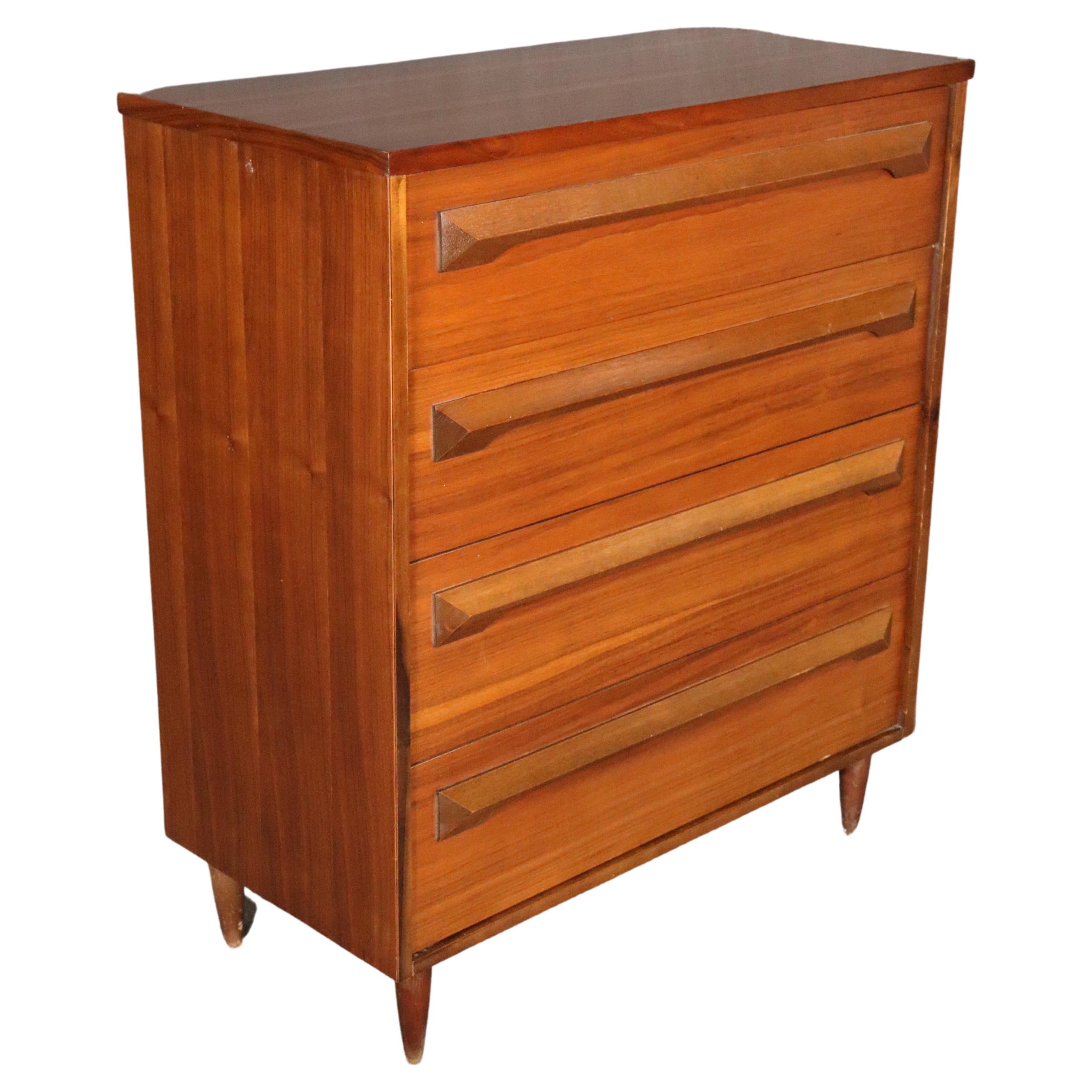 Mid-Century Tall Chest of Drawers For Sale