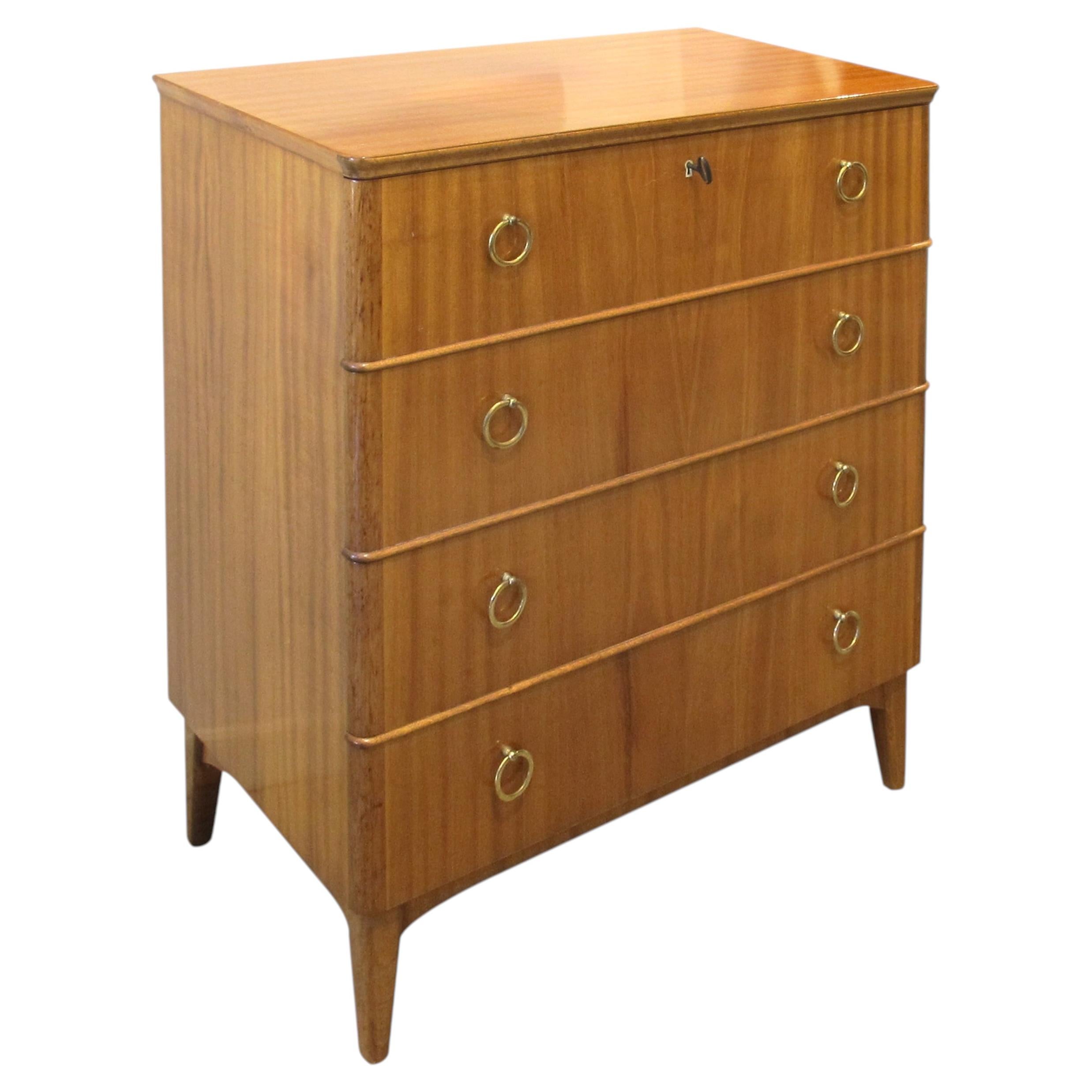 Mid-Century Tall Chest of Drawers, Swedish