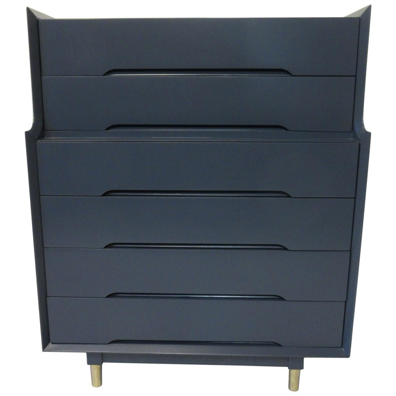 Midcentury Tall Dresser / Chest from the Beverly Hills Ensemble by T. Walczer