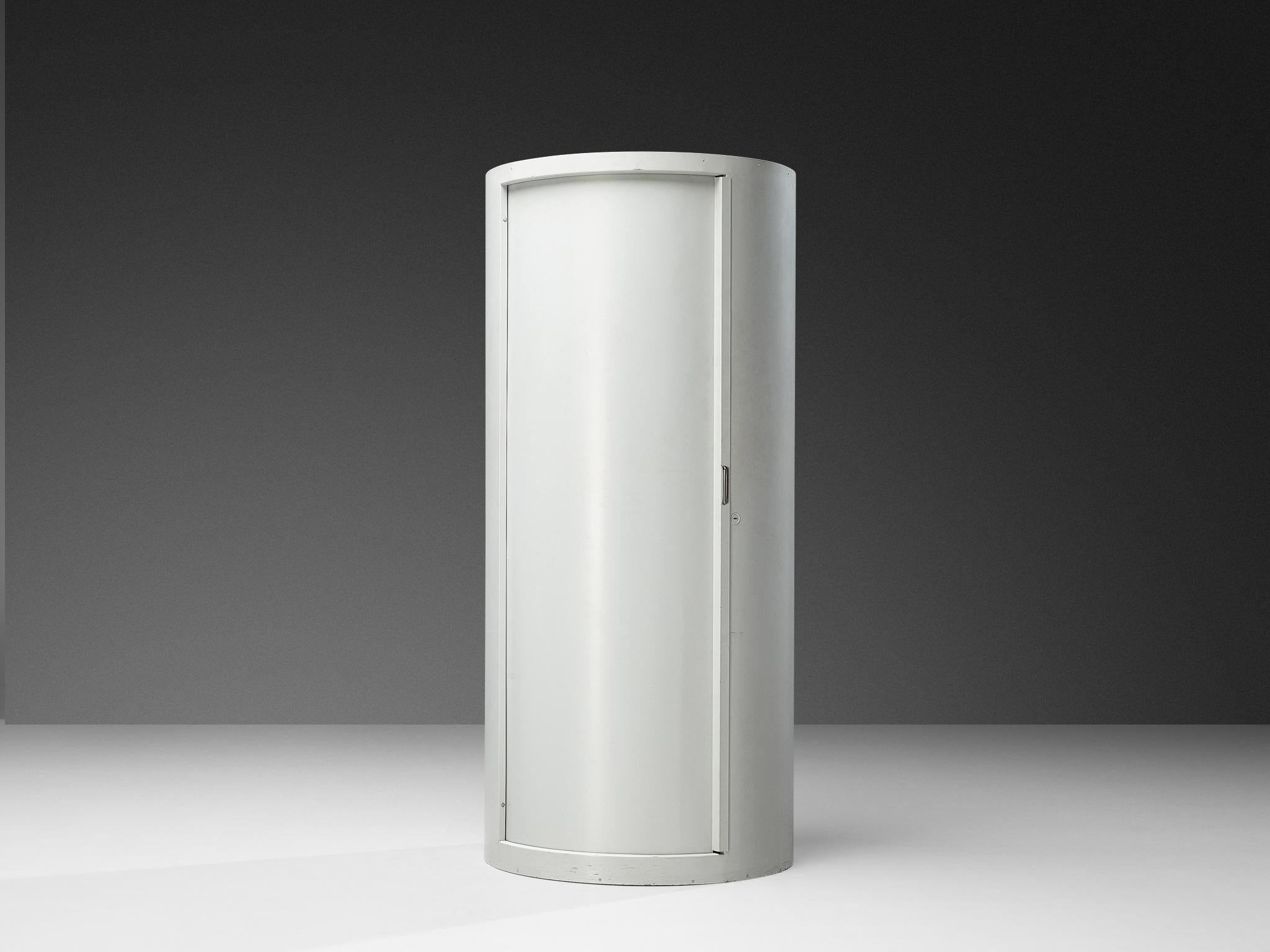 German Mid-Century Tall Filing Archive Cabinets in Steel For Sale