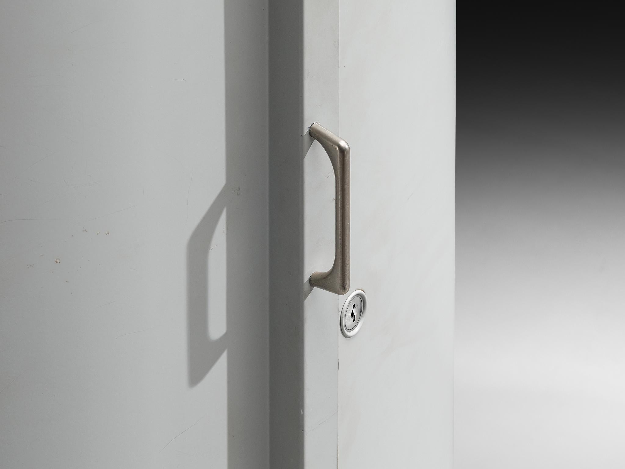 Mid-Century Tall Filing Archive Cabinets in Steel In Good Condition For Sale In Waalwijk, NL