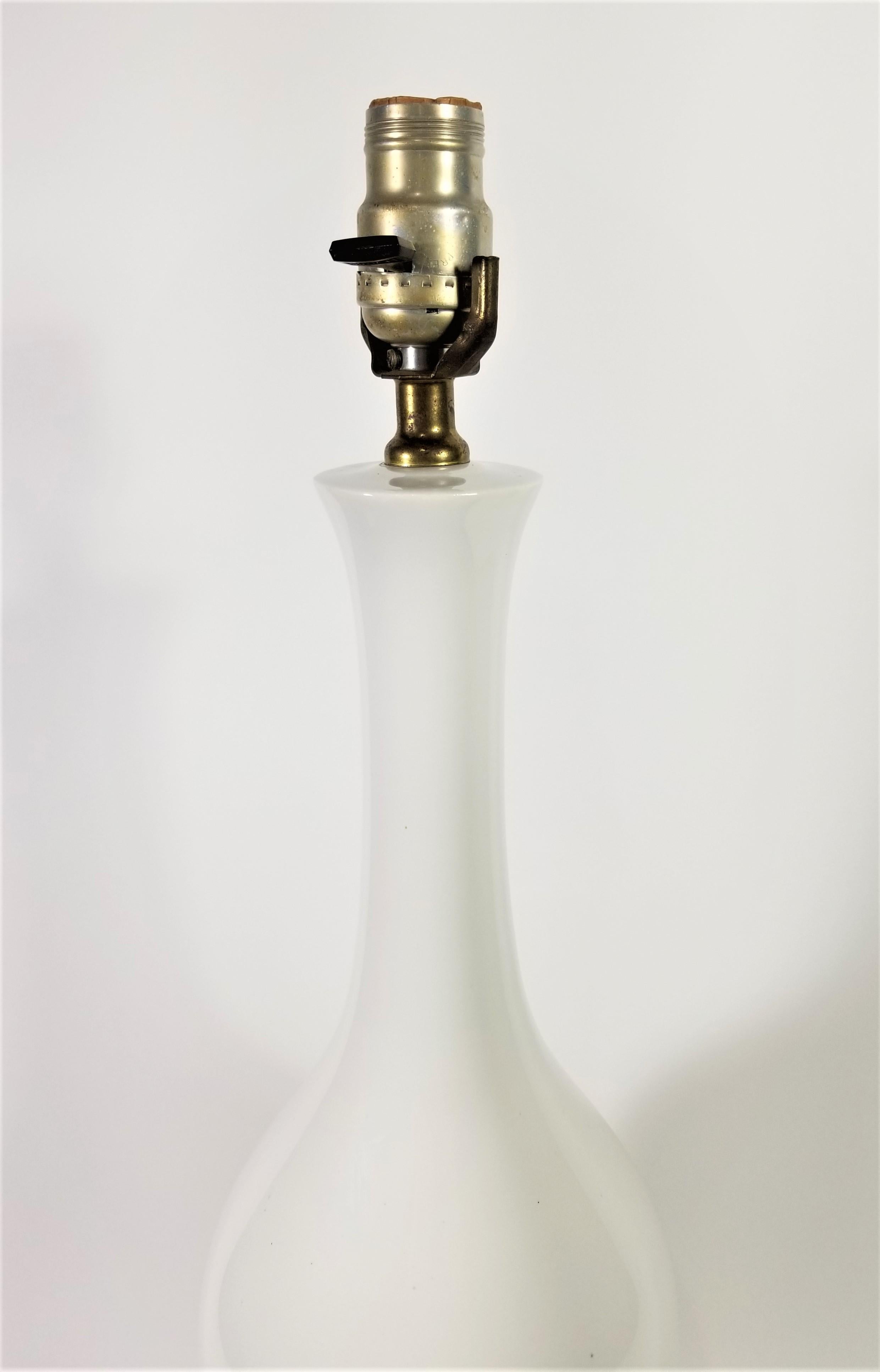 Mid Century Tall Glazed Ceramic Table Lamp For Sale 6