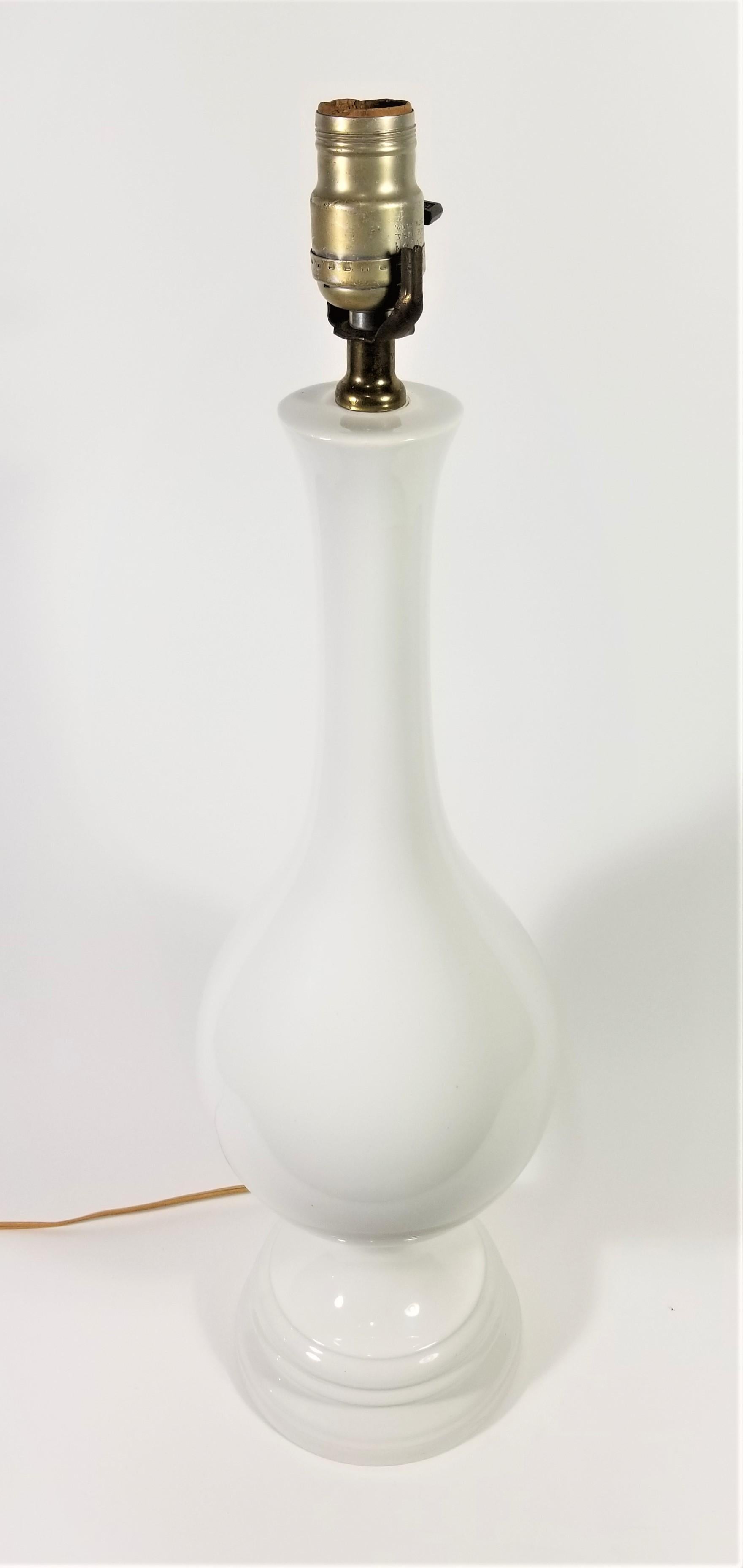 Mid Century Tall Glazed Ceramic Table Lamp For Sale 7