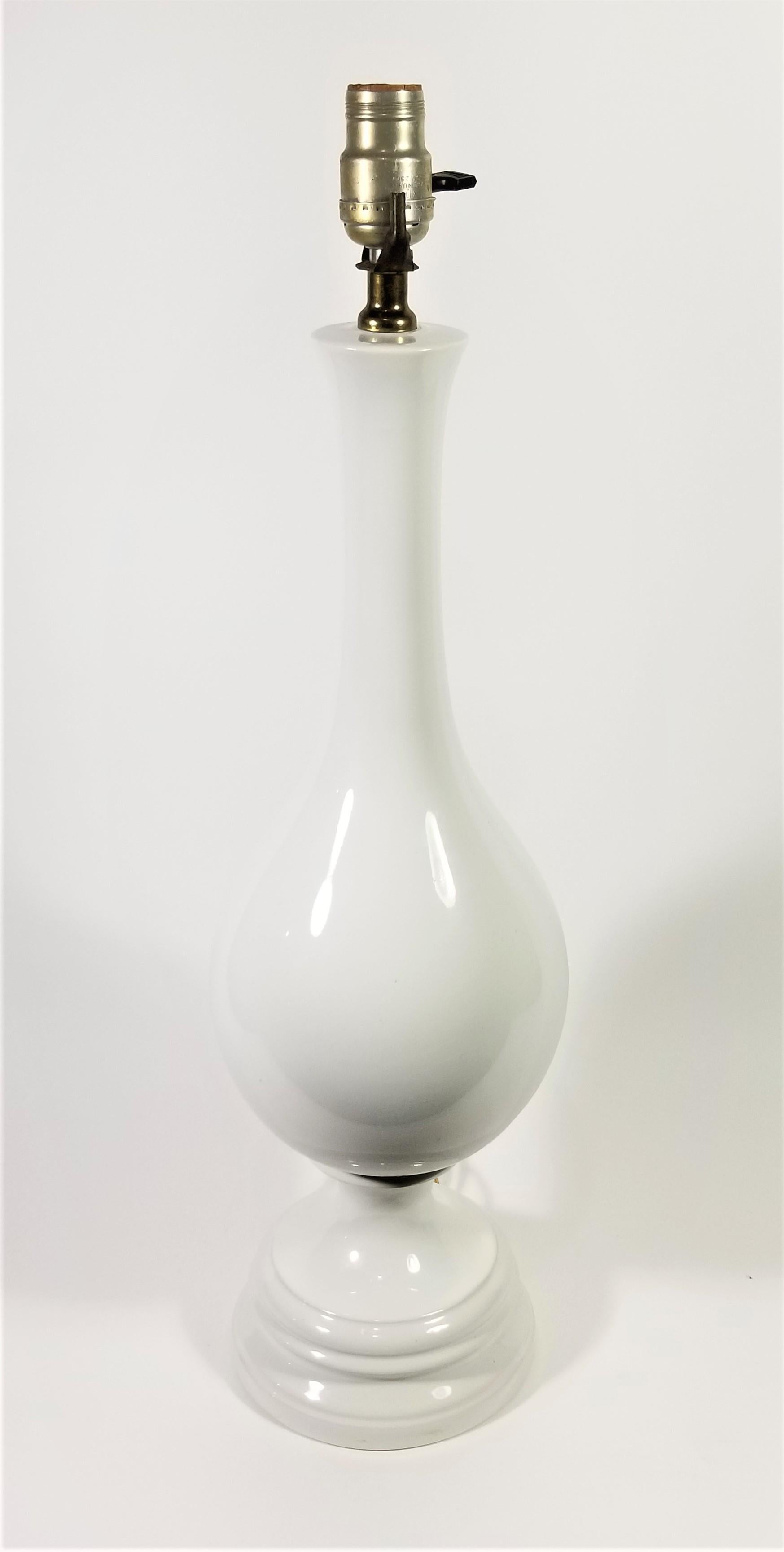 Mid Century Tall Glazed Ceramic Table Lamp For Sale 9