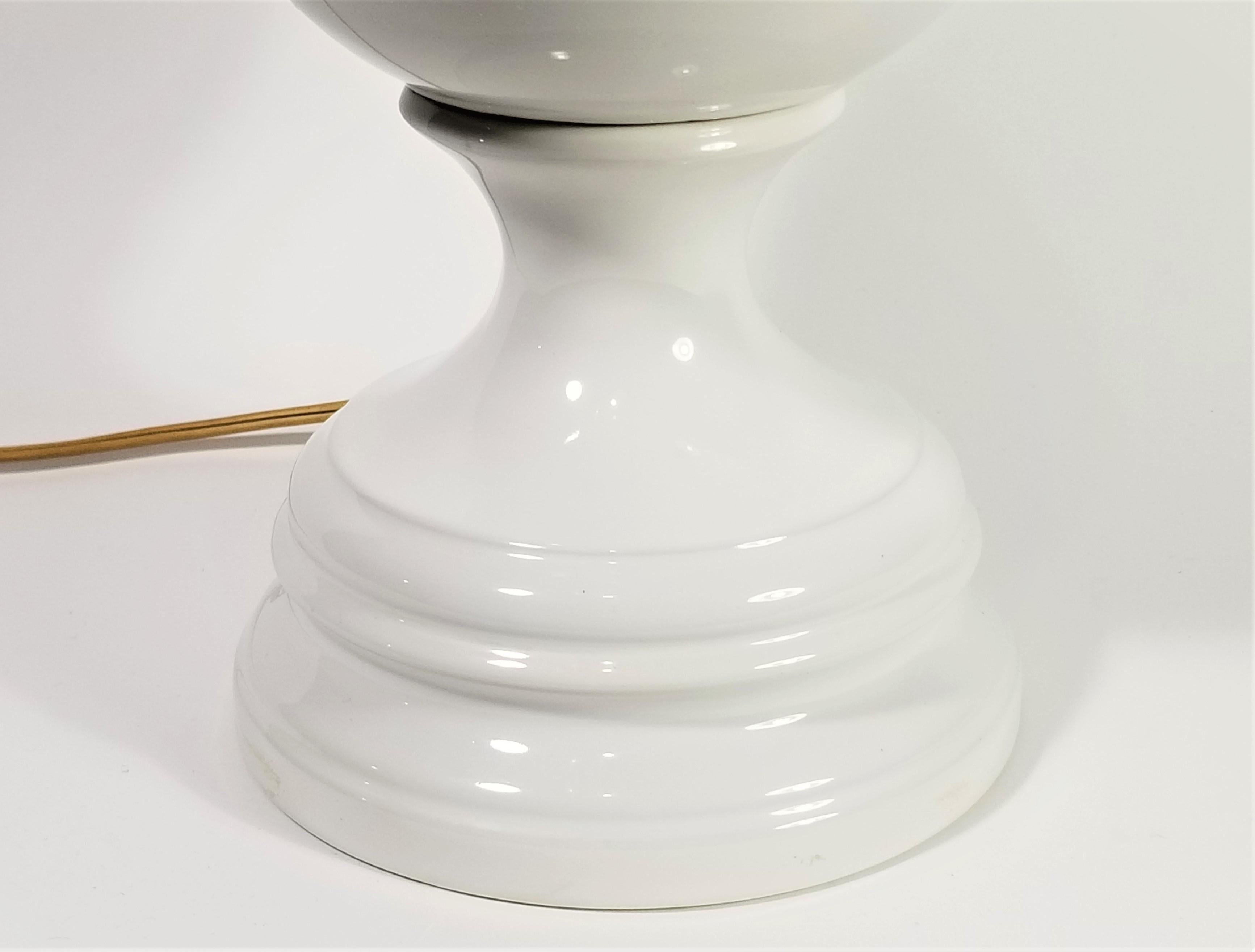 Mid Century Tall Glazed Ceramic Table Lamp For Sale 3