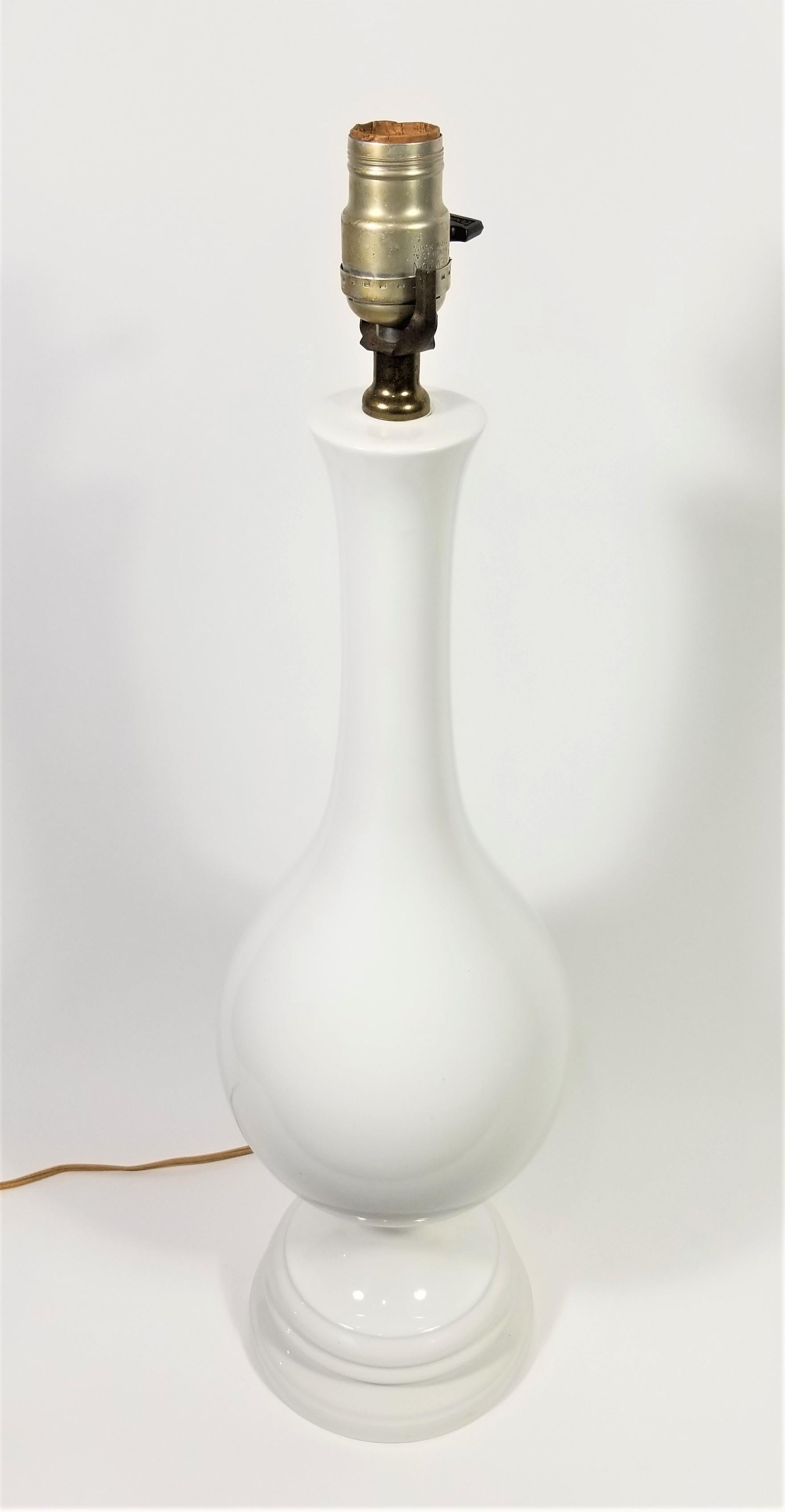 Mid Century Tall Glazed Ceramic Table Lamp For Sale 4