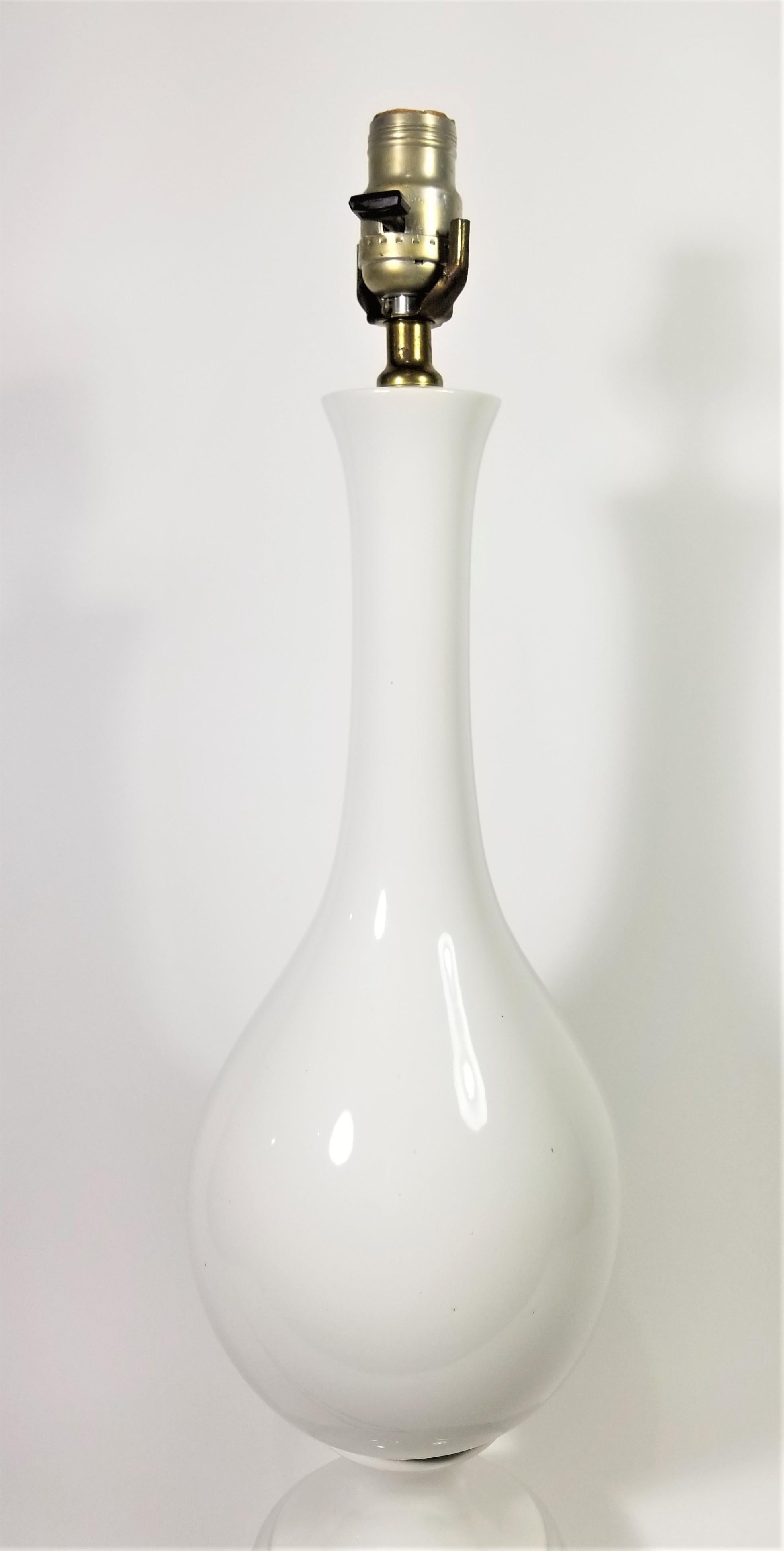 Mid Century Tall Glazed Ceramic Table Lamp For Sale 5
