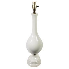 Mid Century Tall Glazed Ceramic Table Lamp