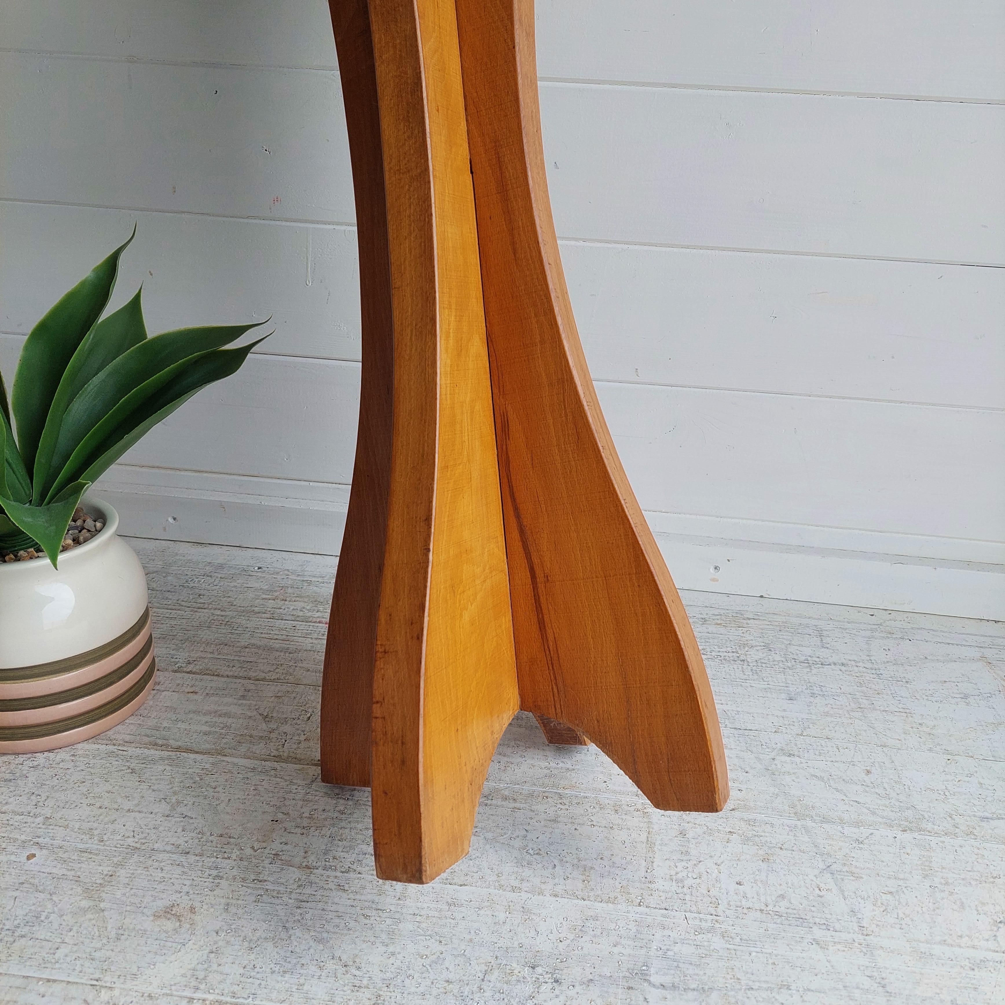 Mid Century Tall Side Table Gueridon Plant Holder Brutalist organic pedestal 50s For Sale 8