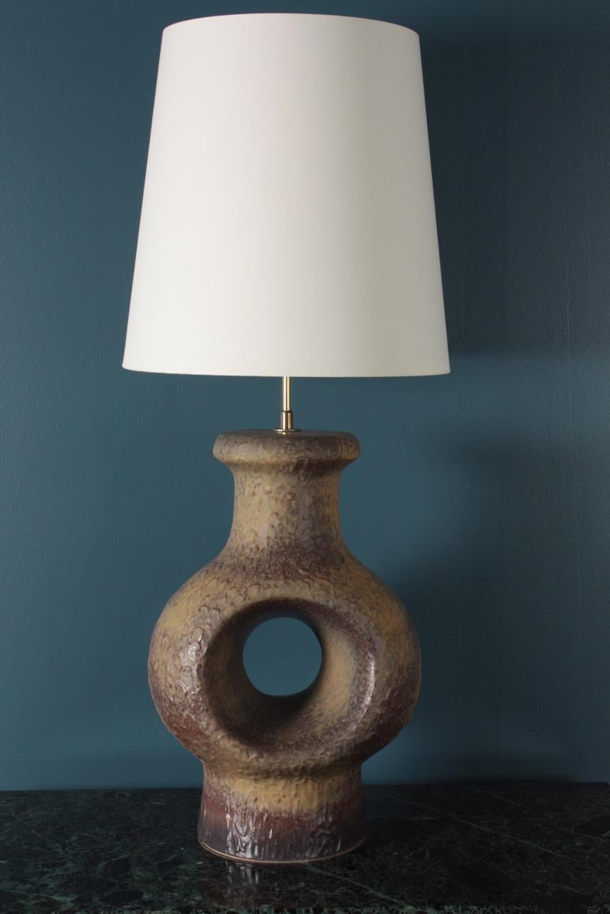 Midcentury Tall Table Lamp in Ceramic, 1960 1