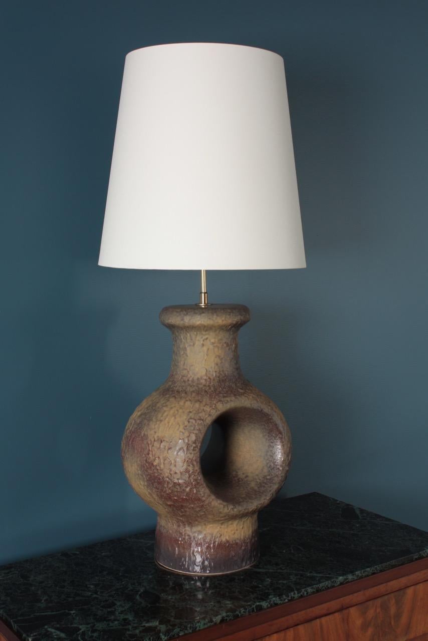 Midcentury Tall Table Lamp in Ceramic, 1960 2